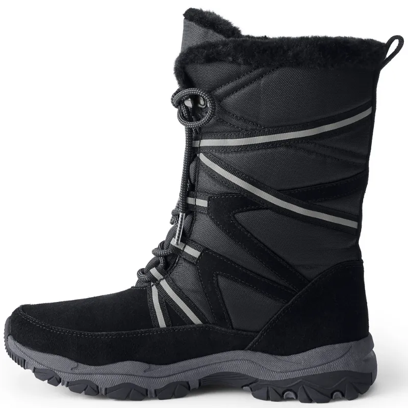 Lands' End Women's Expedition Black Snow Boots