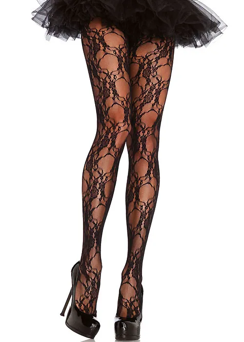 Leg Avenue Floral Lace Tights ()