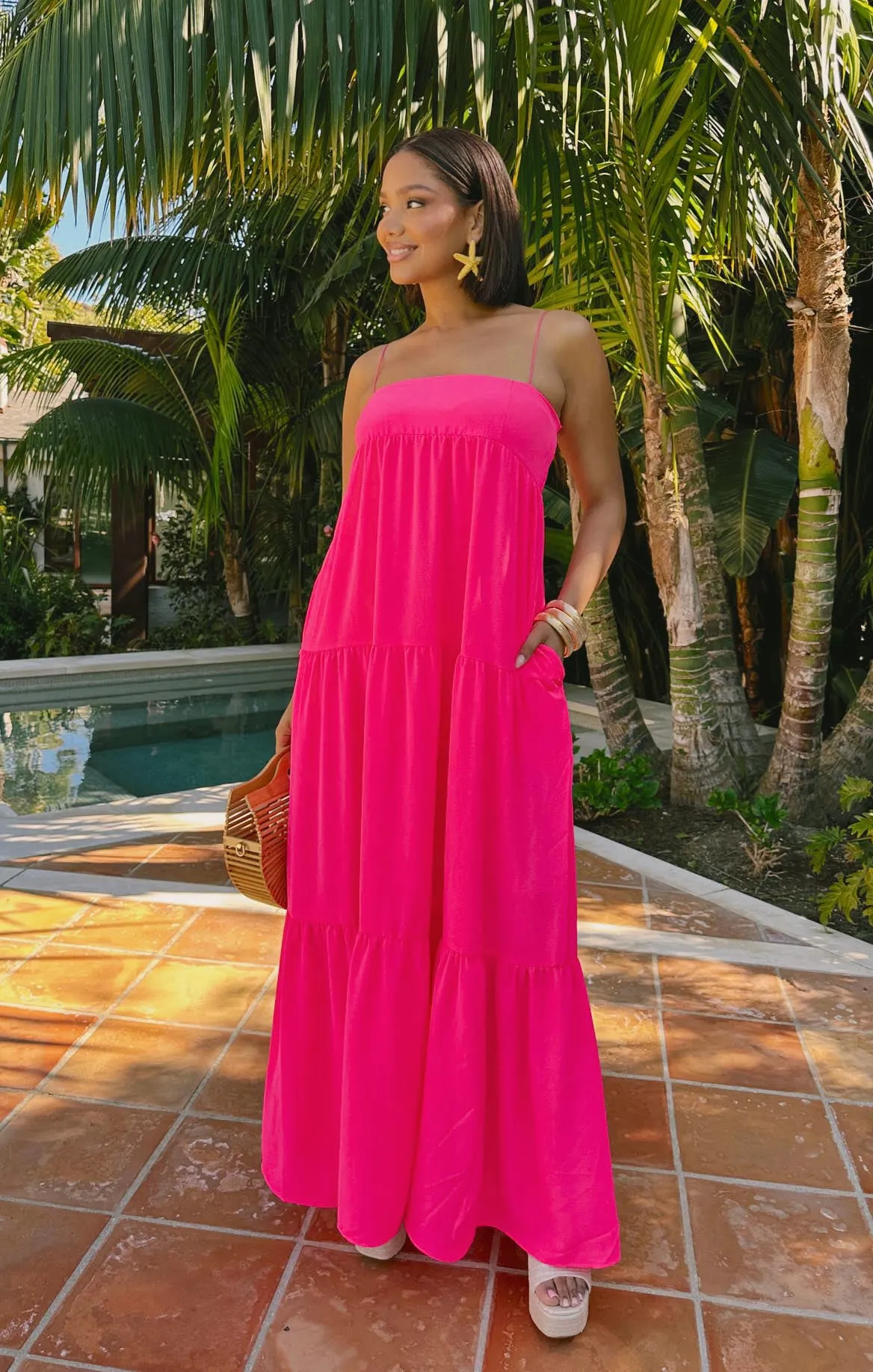 Long Weekend Maxi Dress ~ Pink Pebble