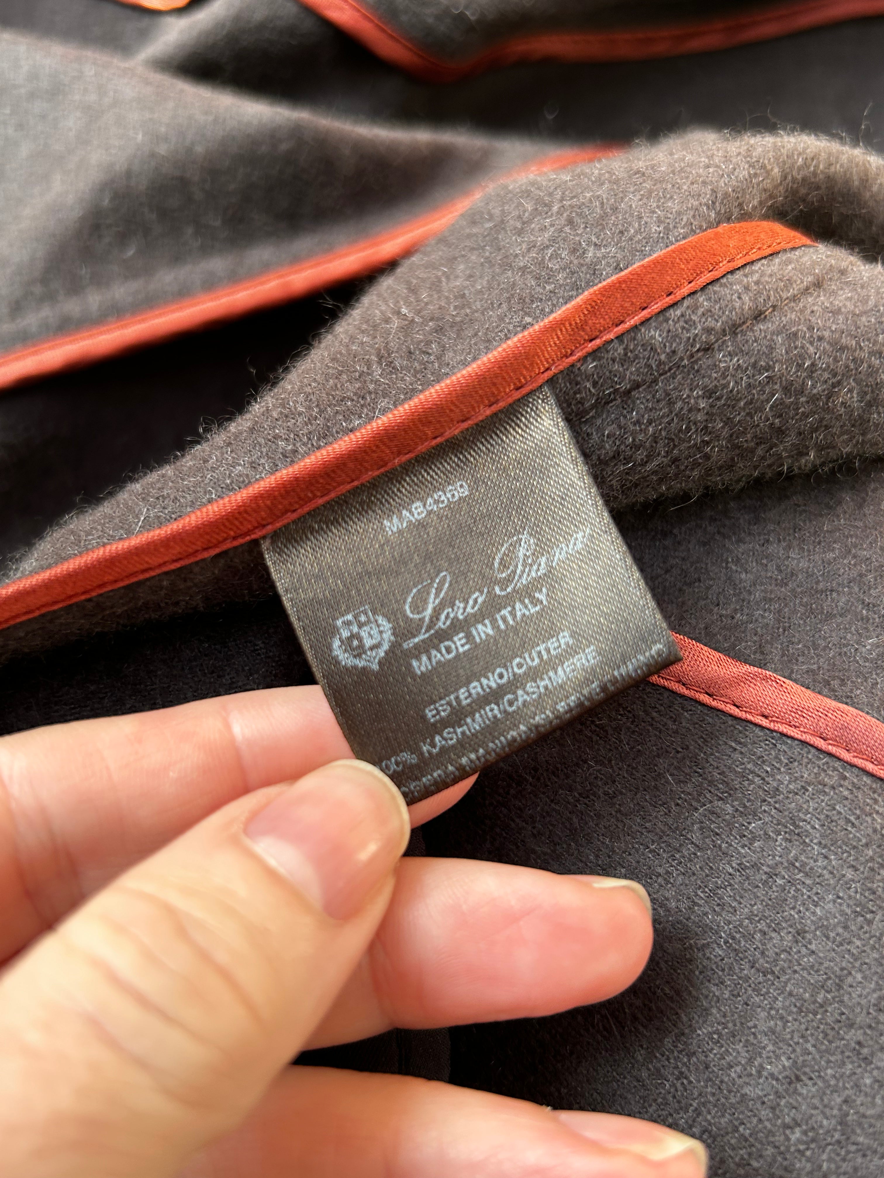 Loro Piana 3000 Chocolate Lightweight Cashmere Jacket S