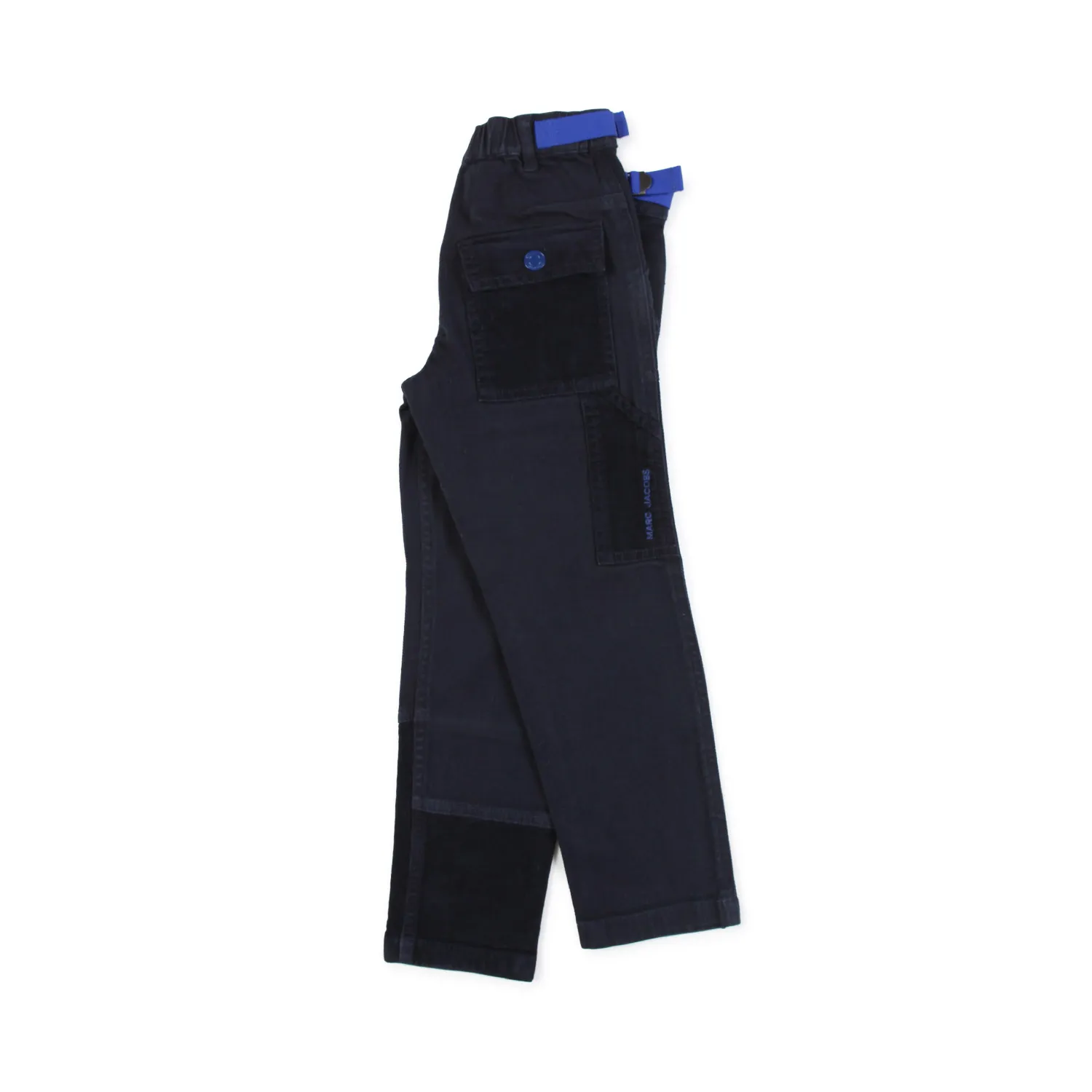 Marc Jacobs Navy Blue Pants With Straps For Kids