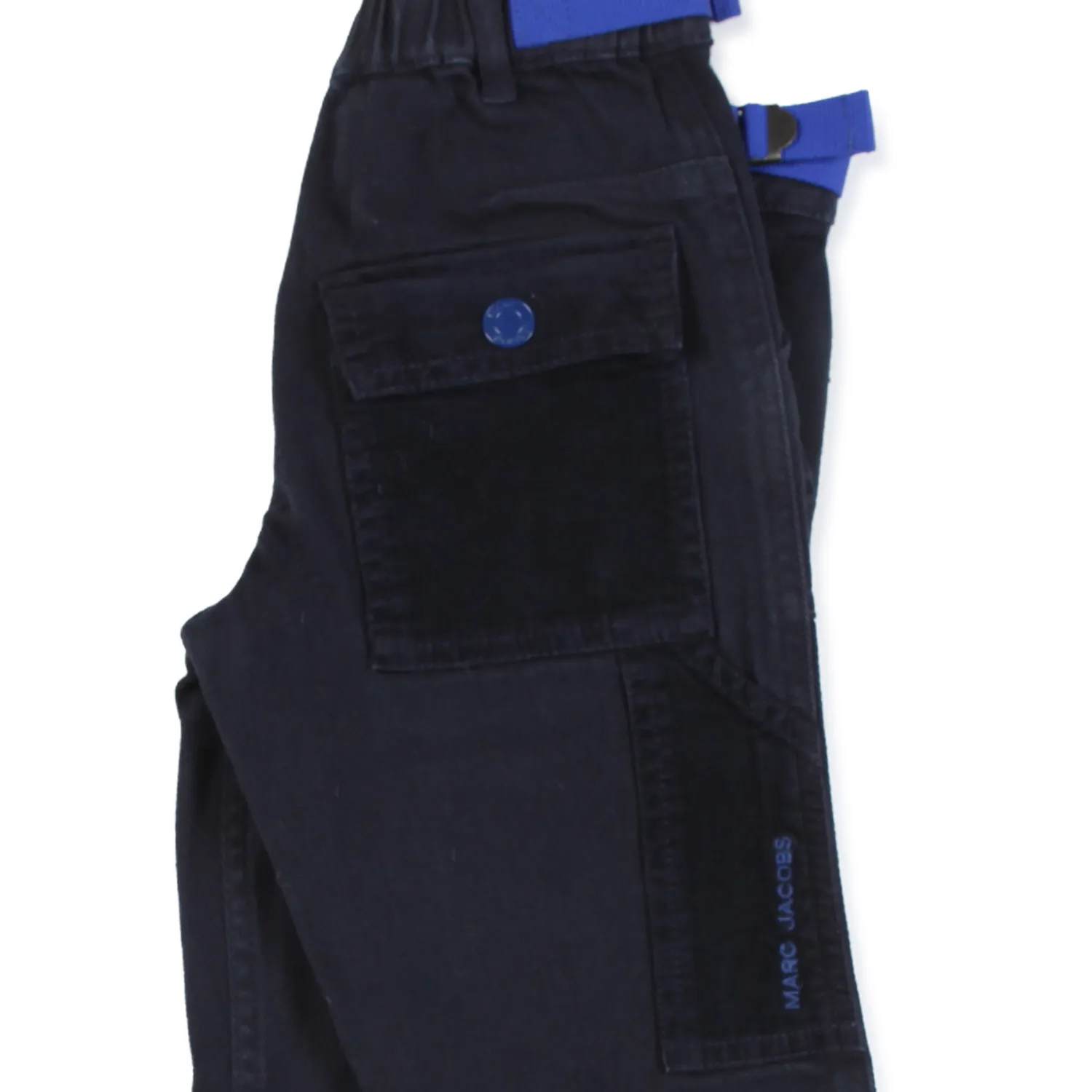 Marc Jacobs Navy Blue Pants With Straps For Kids