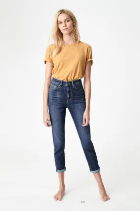 MAVI - STAR HIGH RISE MOM JEAN in Dark Vintage Wash