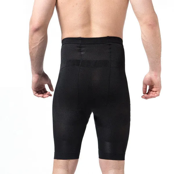 Men's Body Control Shaper Slimming Shortid Thigh Leg Pant Shapewear Underwear Bodysuit SM6