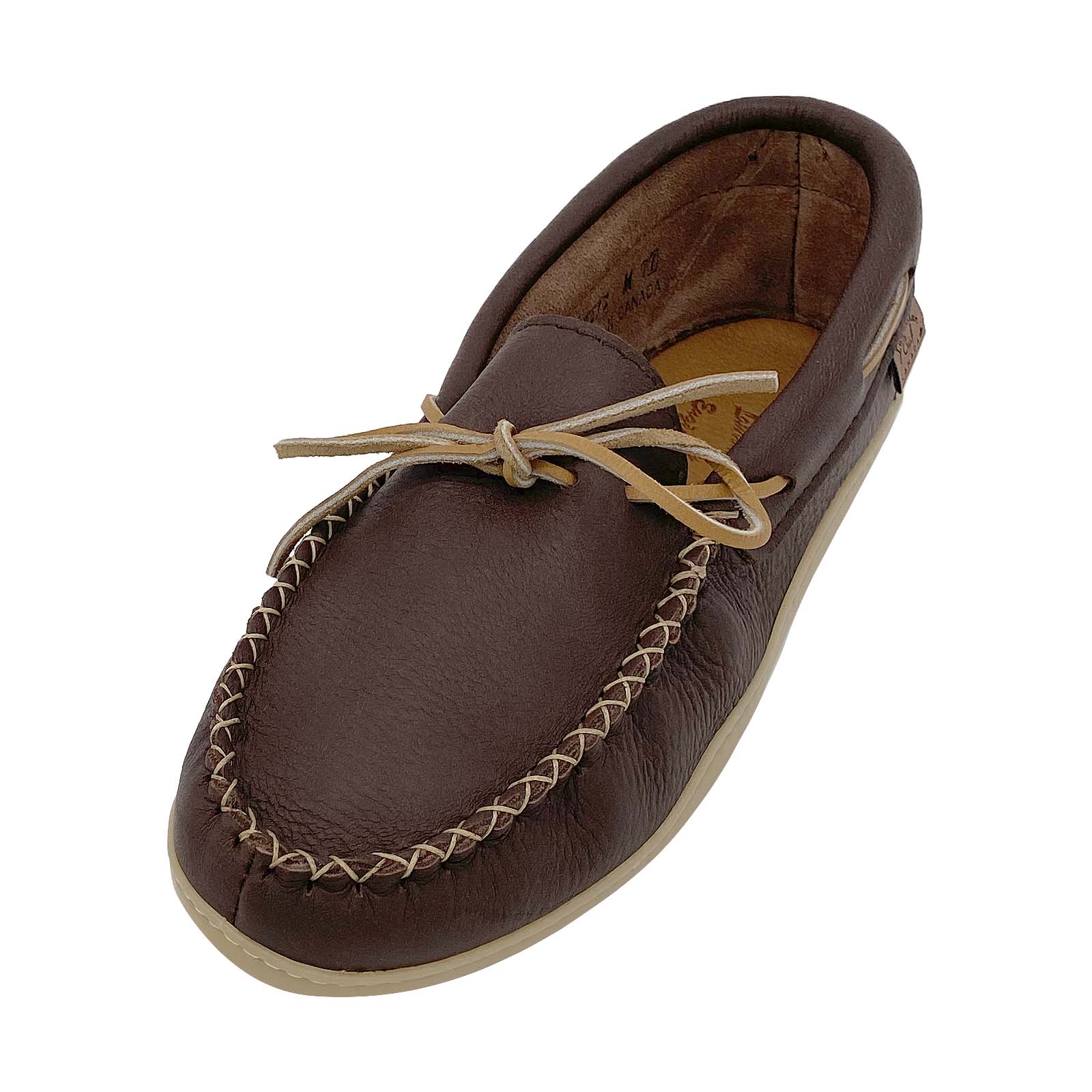 Men's Memory Foam Moosehide Leather Moccasins