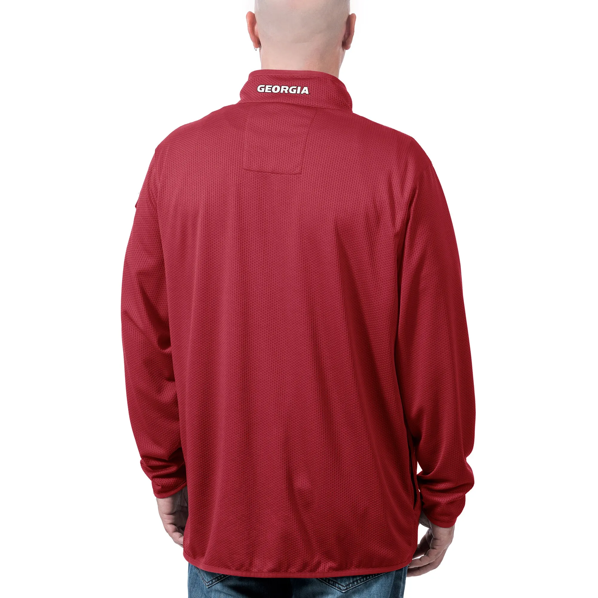 Men's Franchise Club  Red Georgia Bulldogs College Football Playoff 2022 National Champions Flex Thermatec Team Quarter-Zip