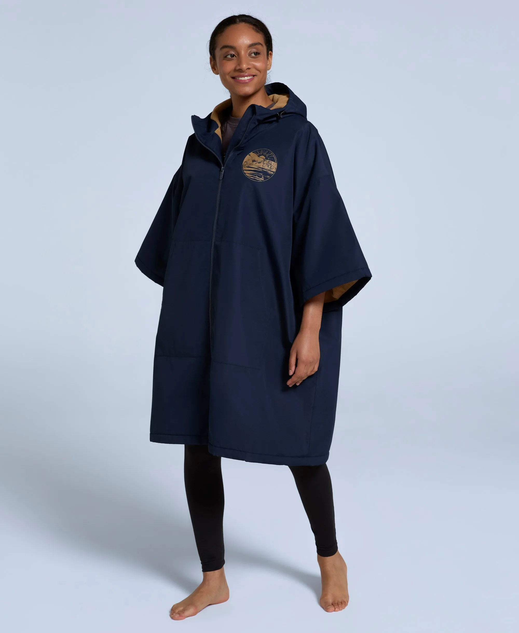 Misty Womens Fleece Lined Parka - Navy