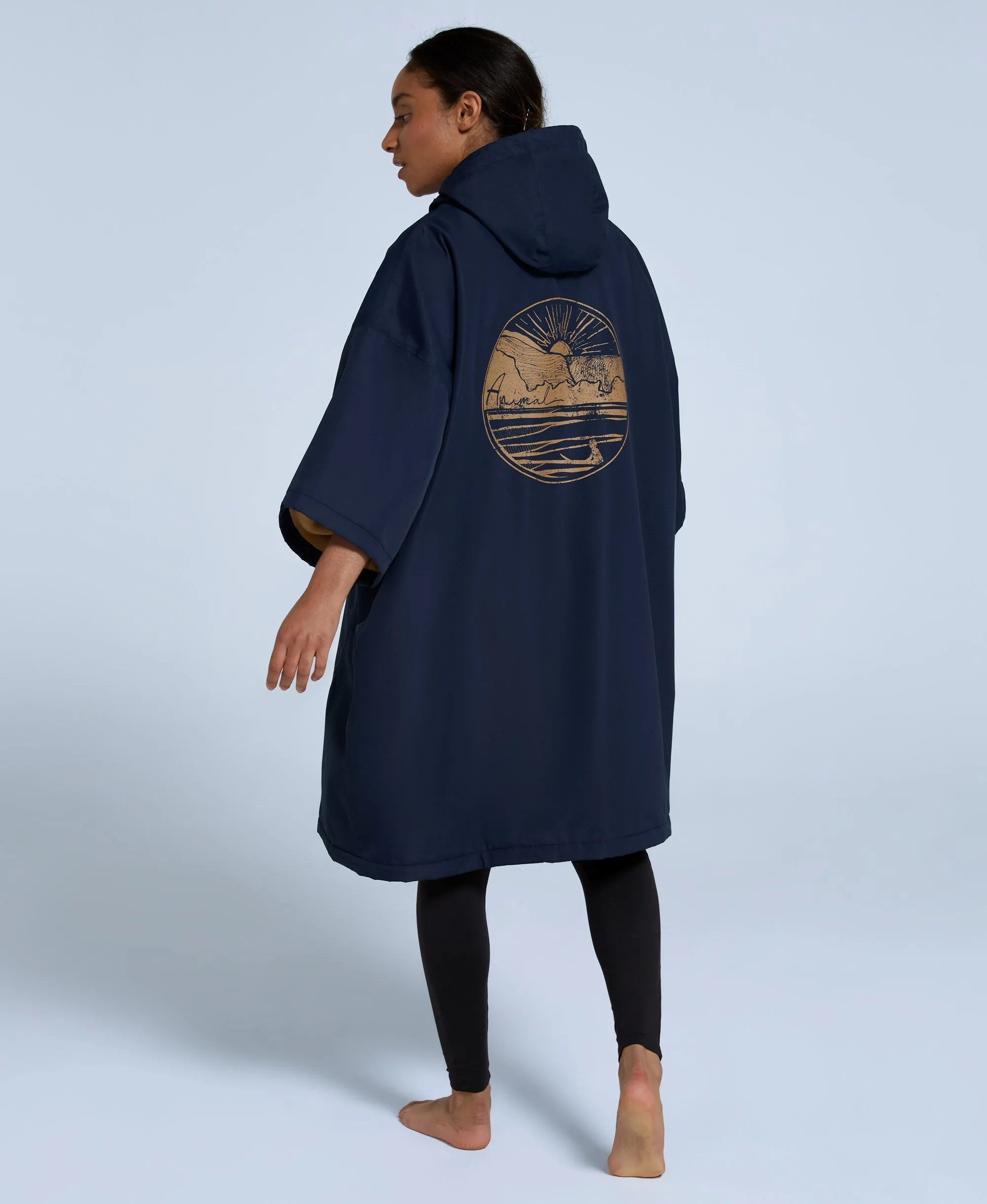 Misty Womens Fleece Lined Parka - Navy