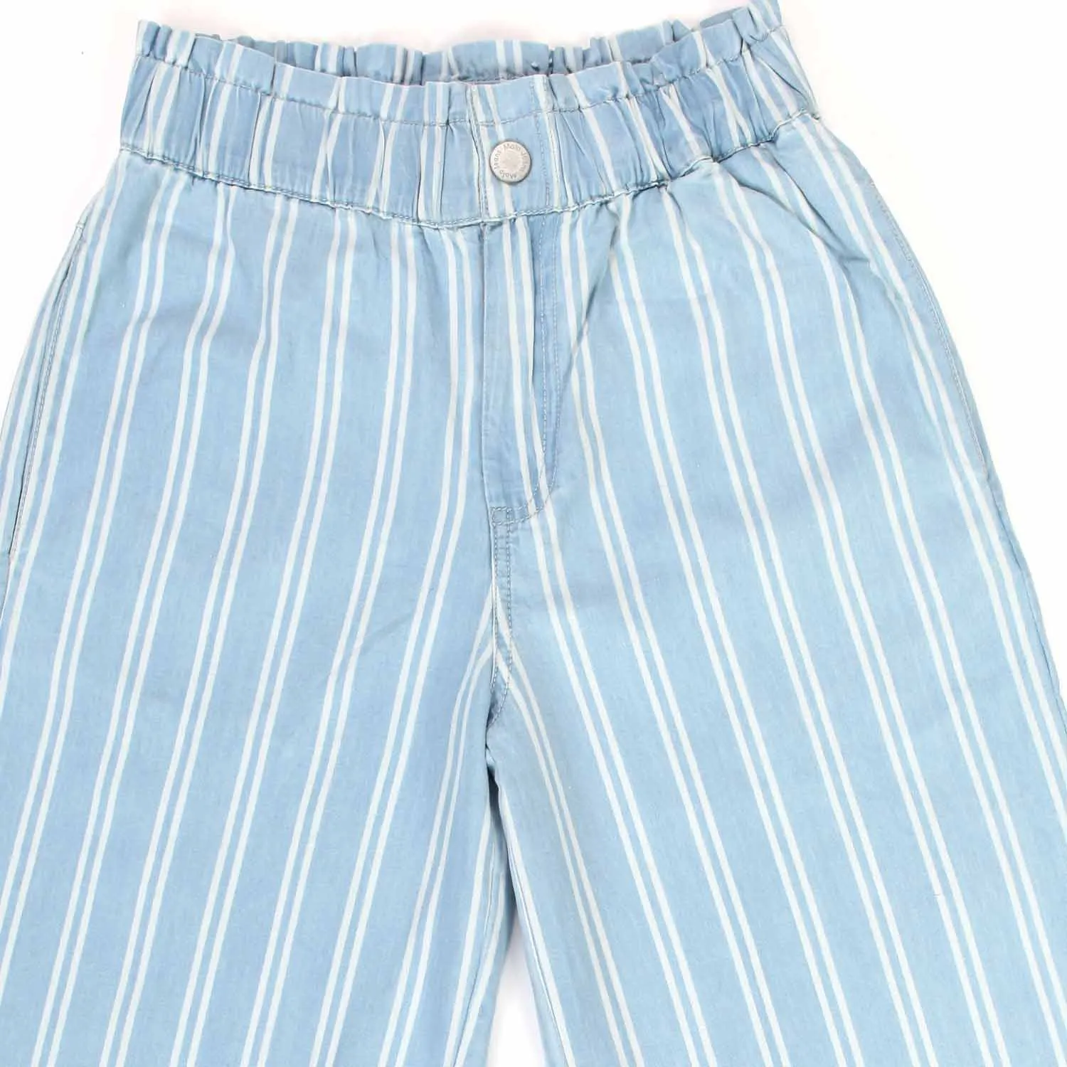 Molo Light Blue And White Akayla Pants For Girls And Teen