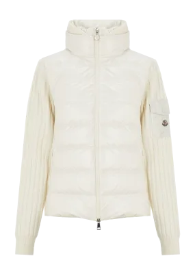 MONCLER  Virgin wool jacket - White