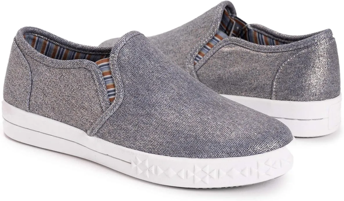 MUK LUKS Women's Street Savvy Sneaker-Blue Loafer