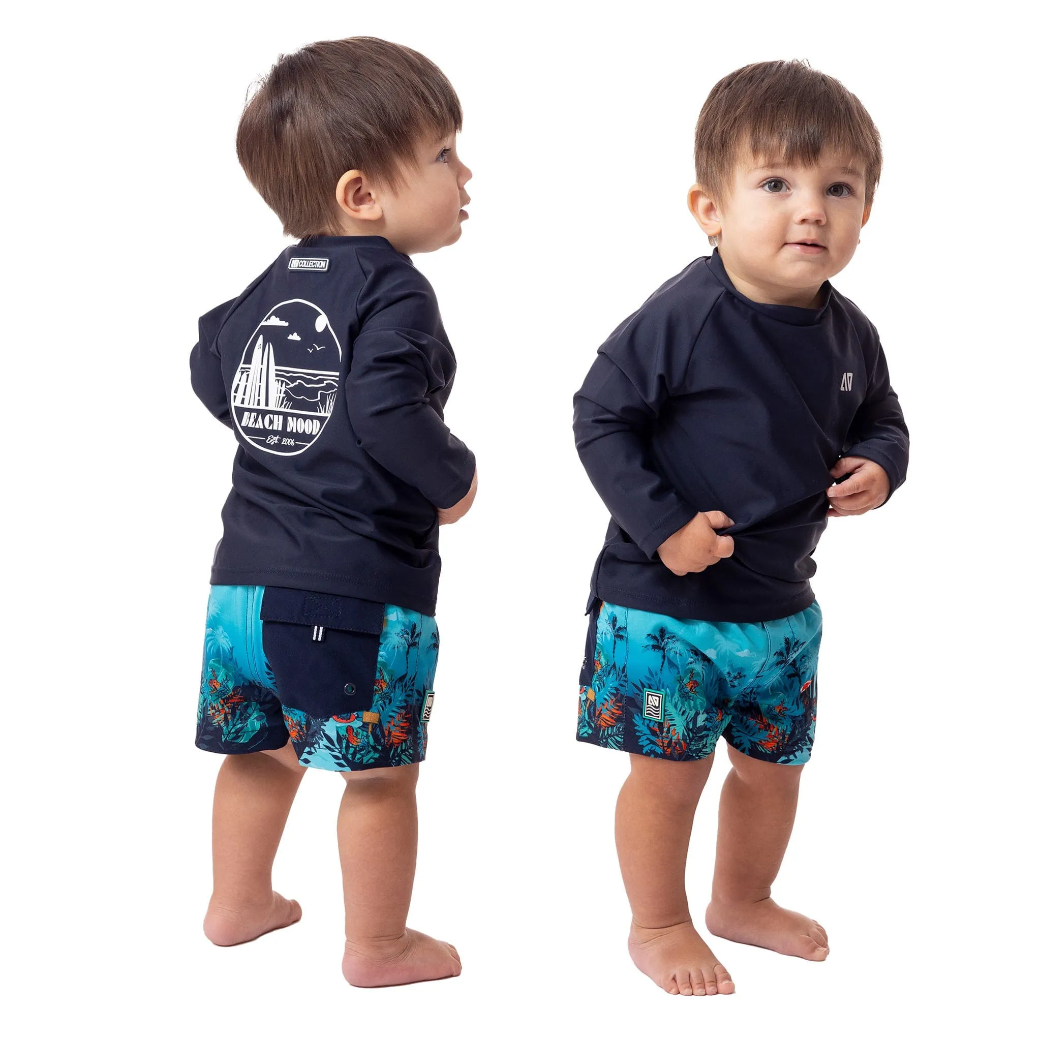 Nanö Solid Long Sleeves UV Rashguard 12-24m  - Clement