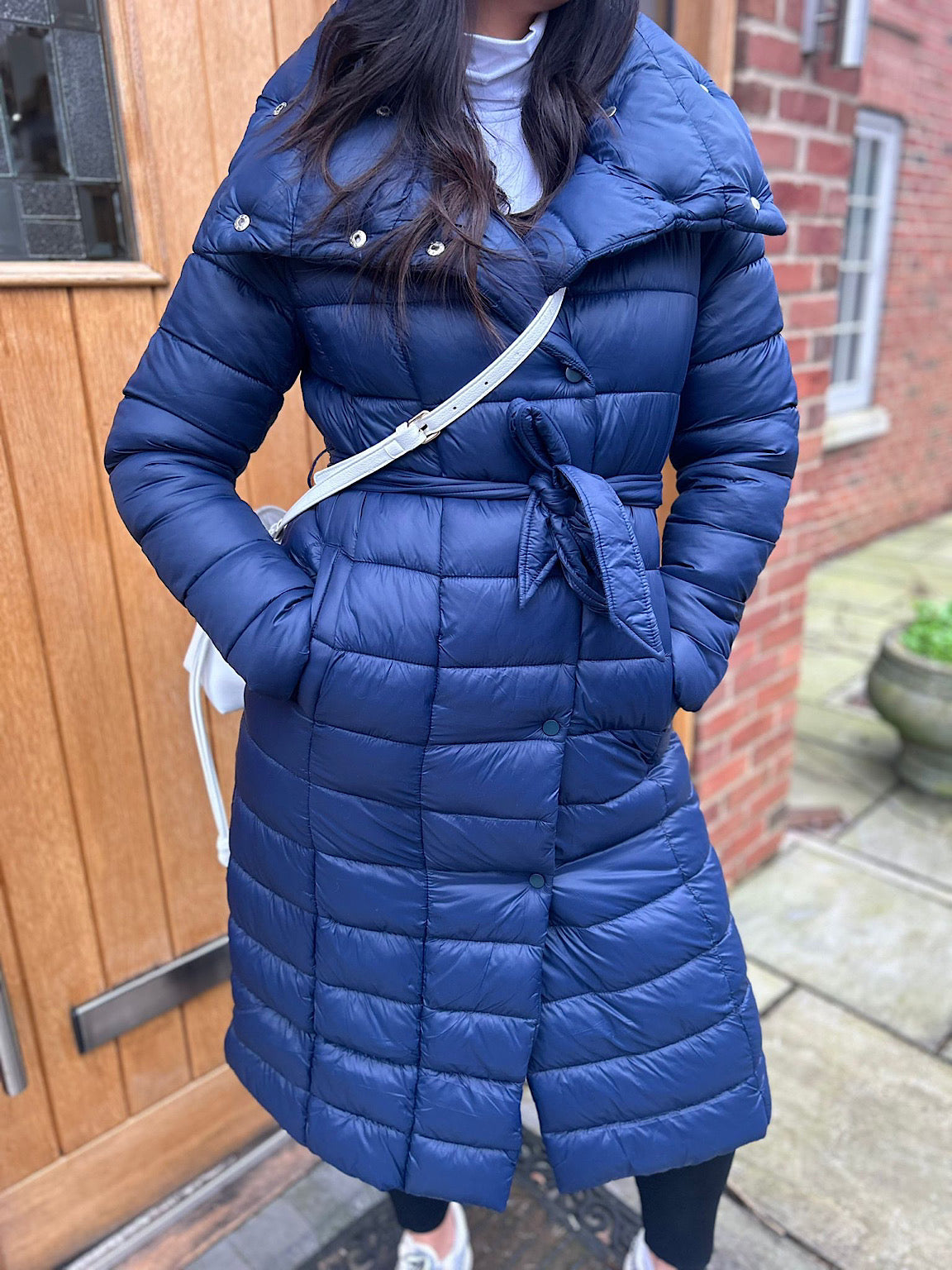 Navy Puffer Coat Alice