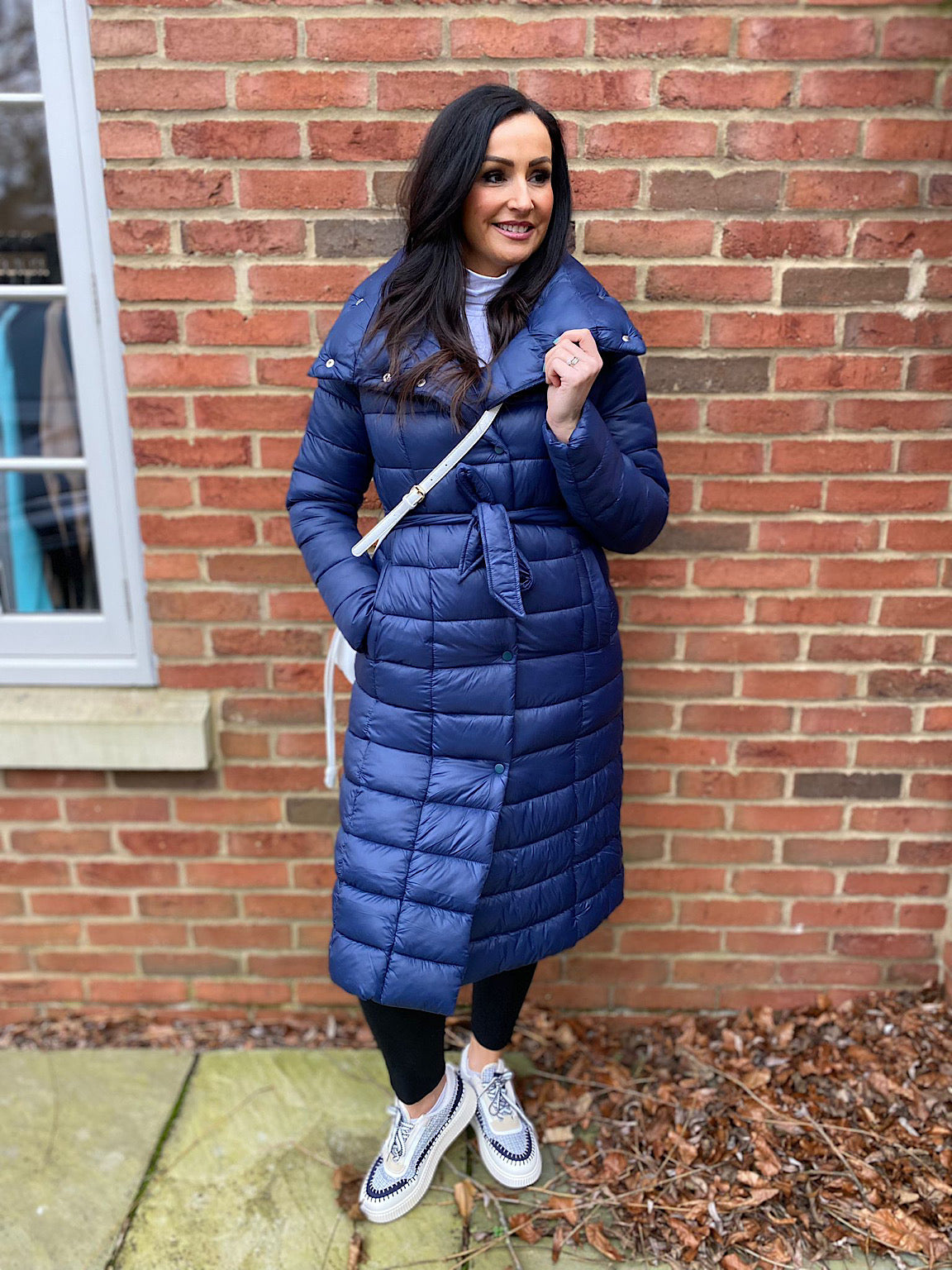 Navy Puffer Coat Alice