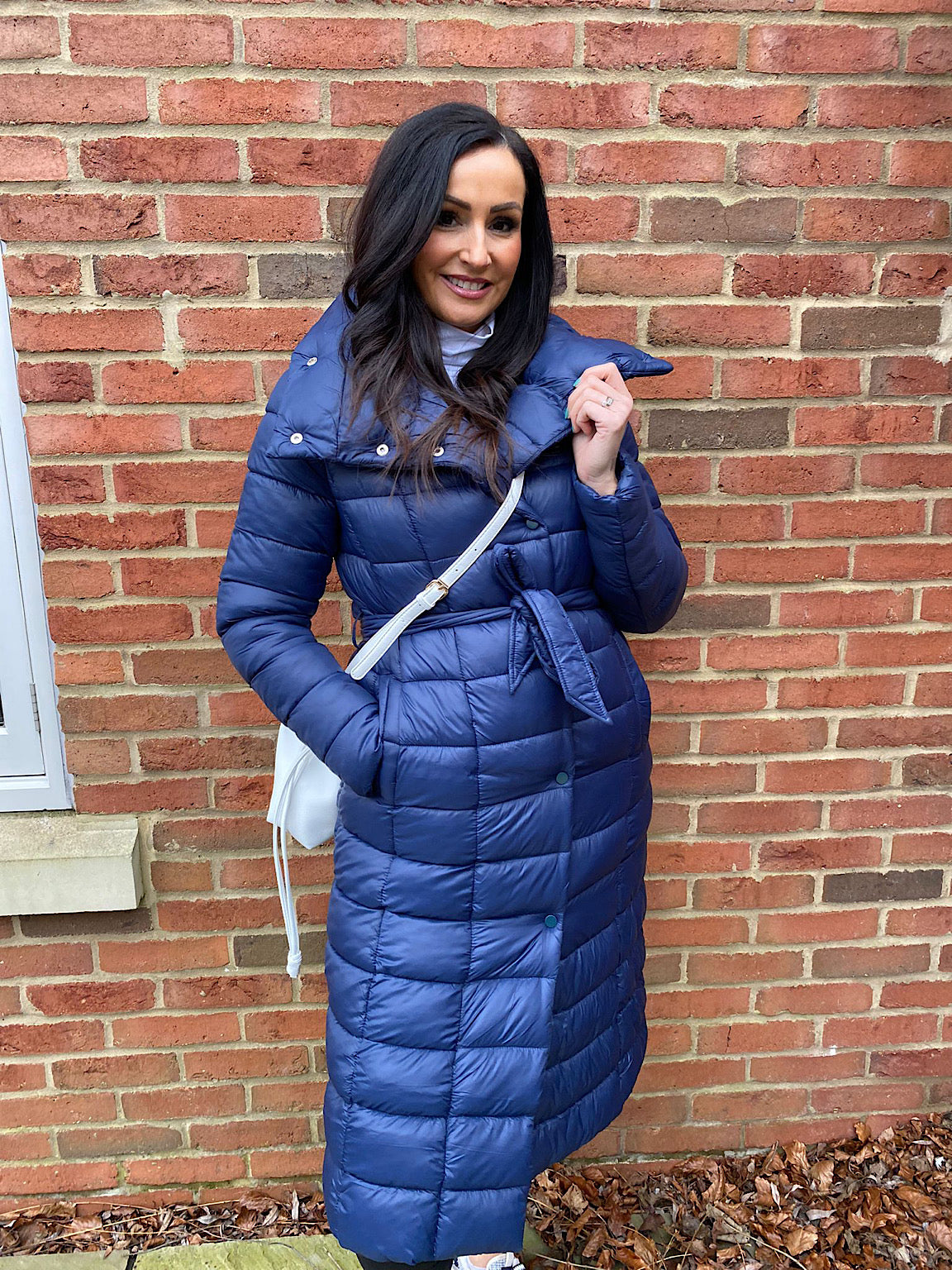 Navy Puffer Coat Alice