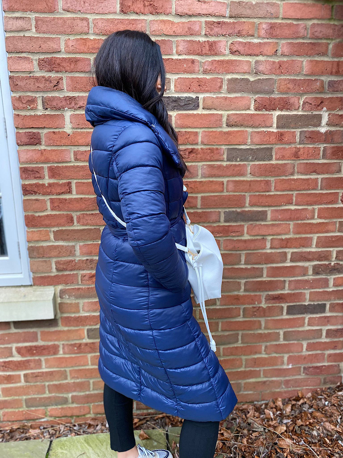 Navy Puffer Coat Alice