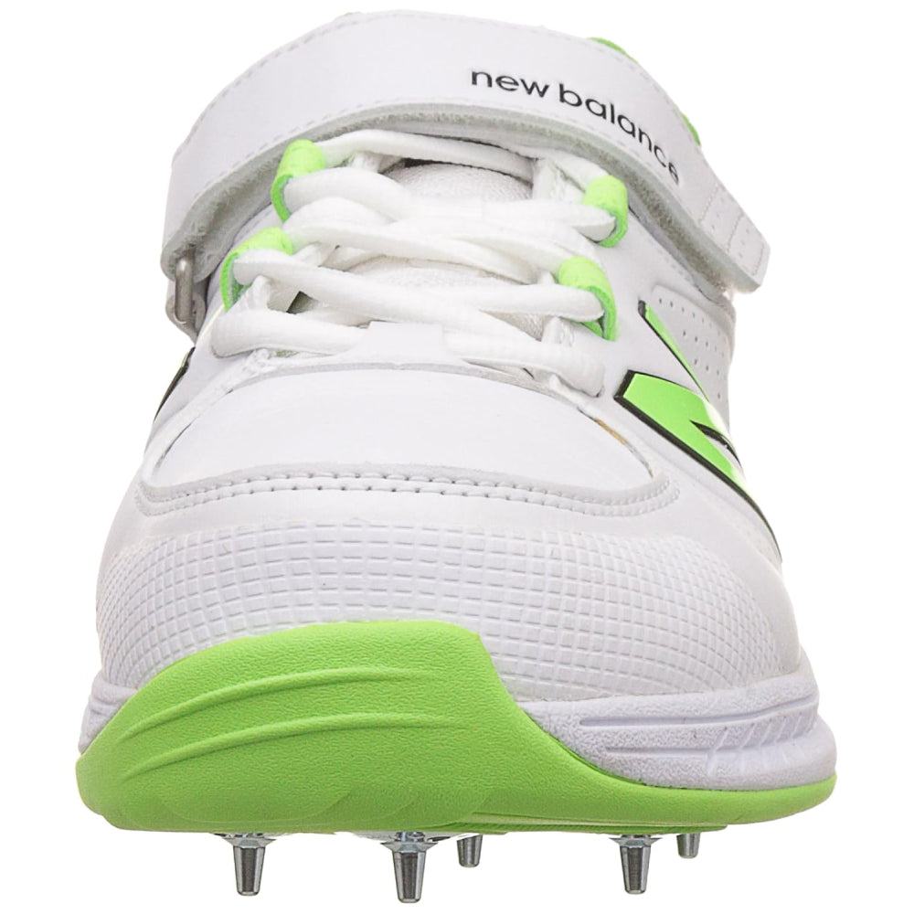 New Balance Men's Spike Cricket Shoe (White/Fluo Green)