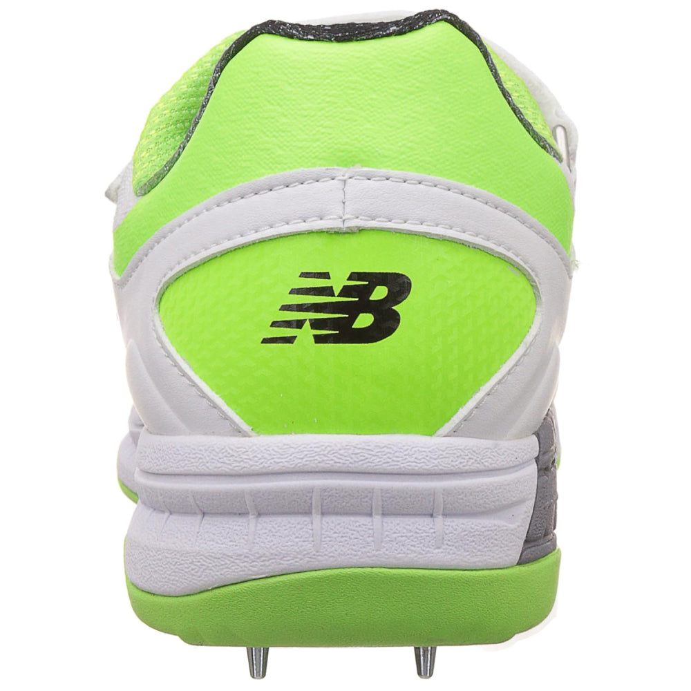 New Balance Men's Spike Cricket Shoe (White/Fluo Green)