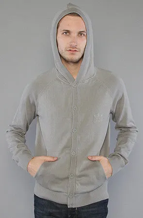 O57872 adidas Men's Hooded Knit Cardigan