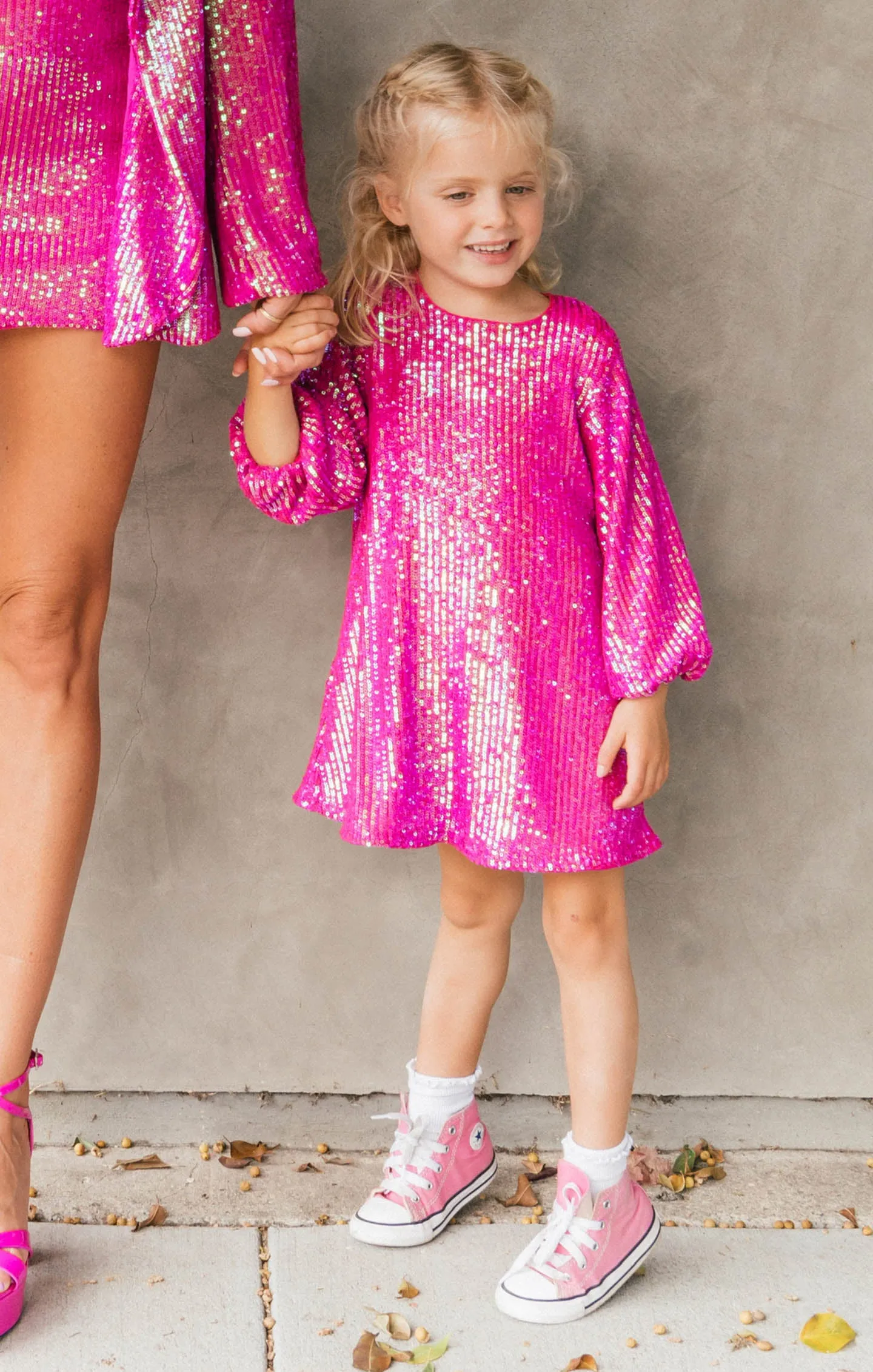 Once Upon A Time Dress ~ Pink Disco Sequins