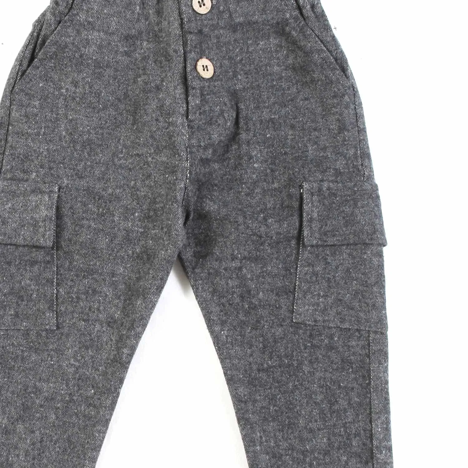 One More In The Family Gray Humbert Pants For Child And Baby