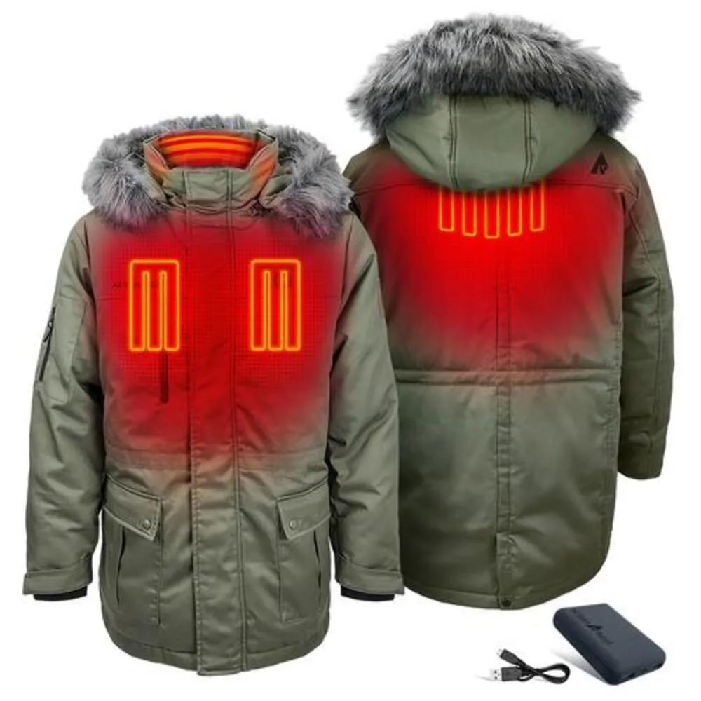 Open Box ActionHeat 5V Men's Battery Heated Parka Jacket