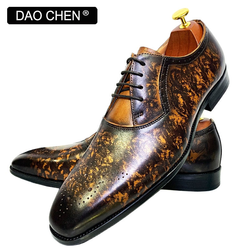 OXFORD LACE UP LUXURY MENS DRESS SHOES OFFICE WEDDING SHOES FOR MEN