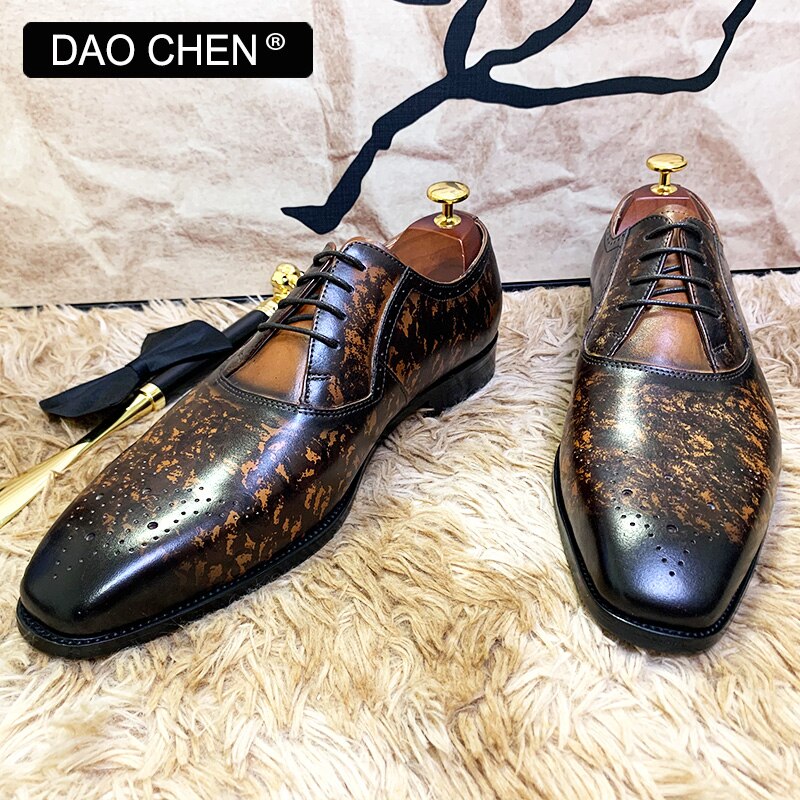 OXFORD LACE UP LUXURY MENS DRESS SHOES OFFICE WEDDING SHOES FOR MEN