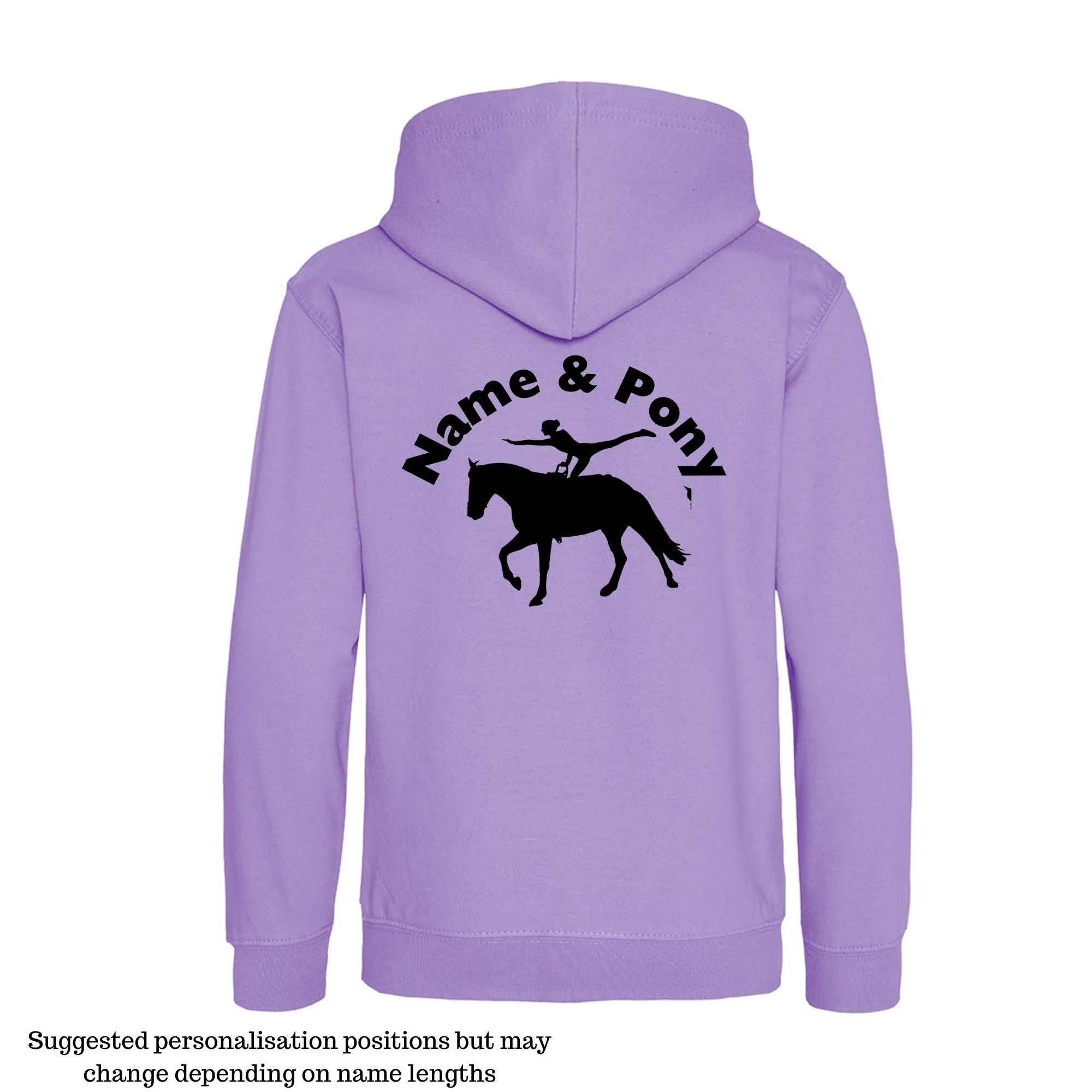 Personalised Equestrian Hoodie Kids - Vaulting Design