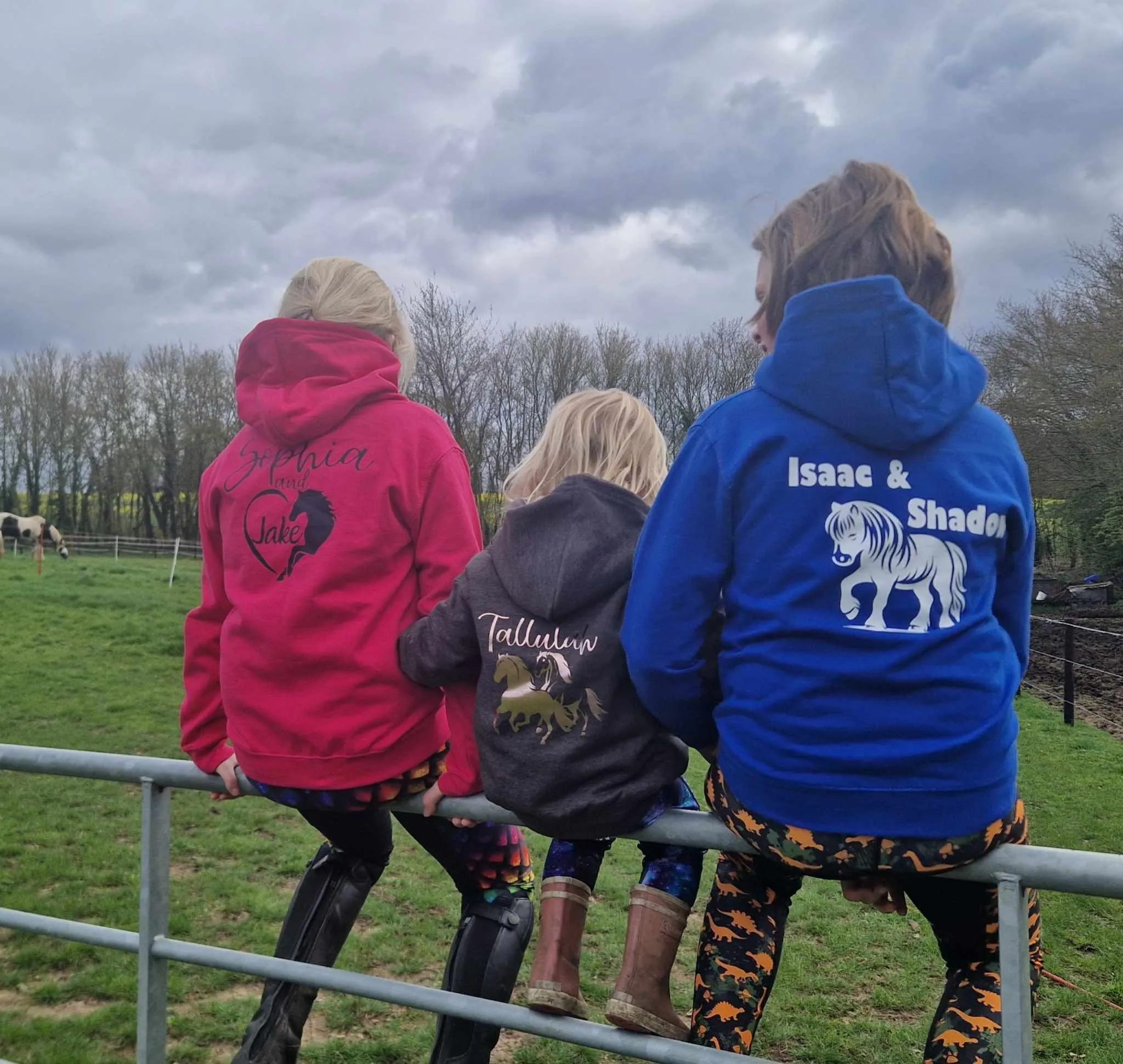 Personalised Equestrian Hoodie Kids - Vaulting Design