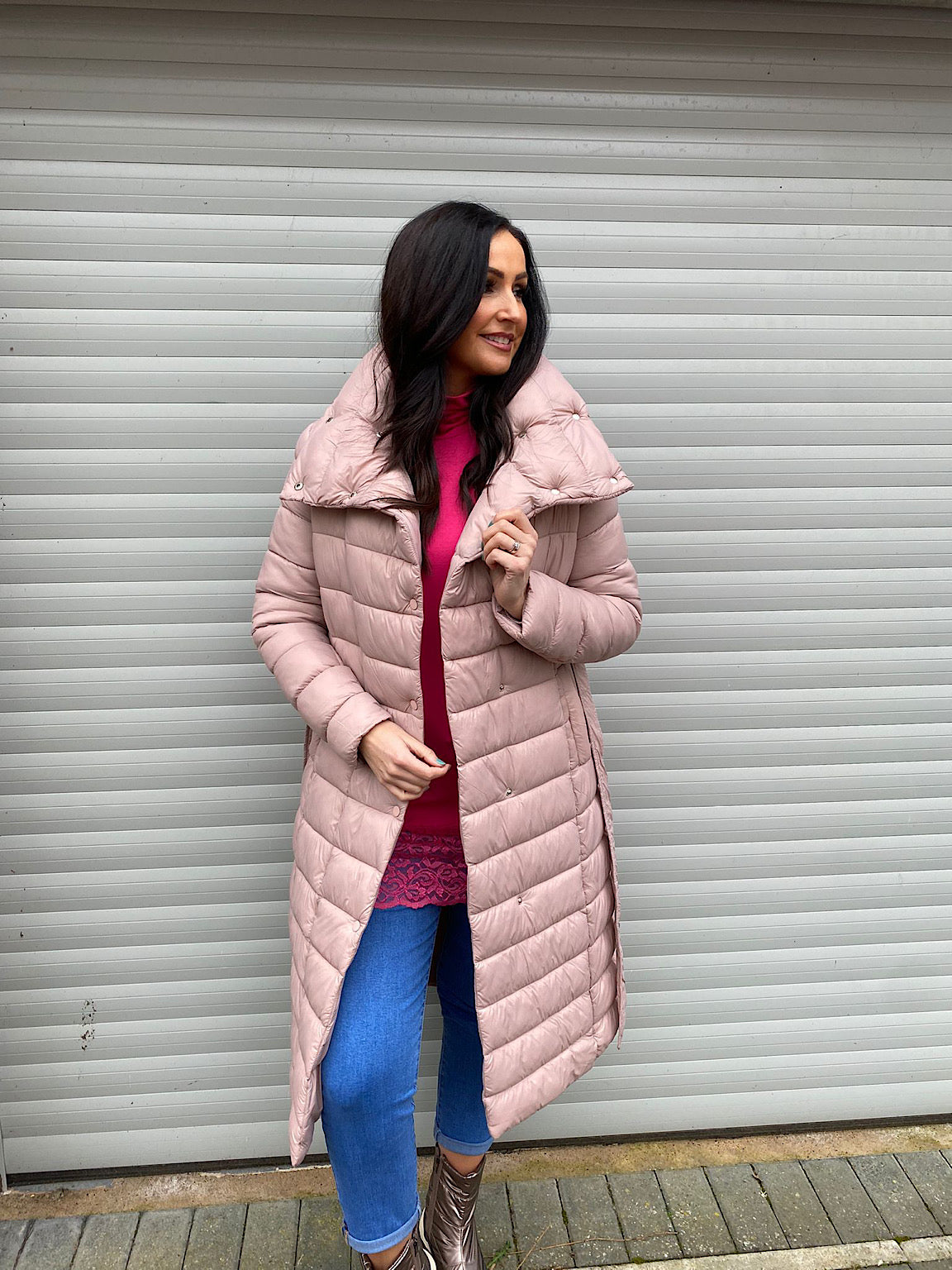 Pink Puffer Coat Alice