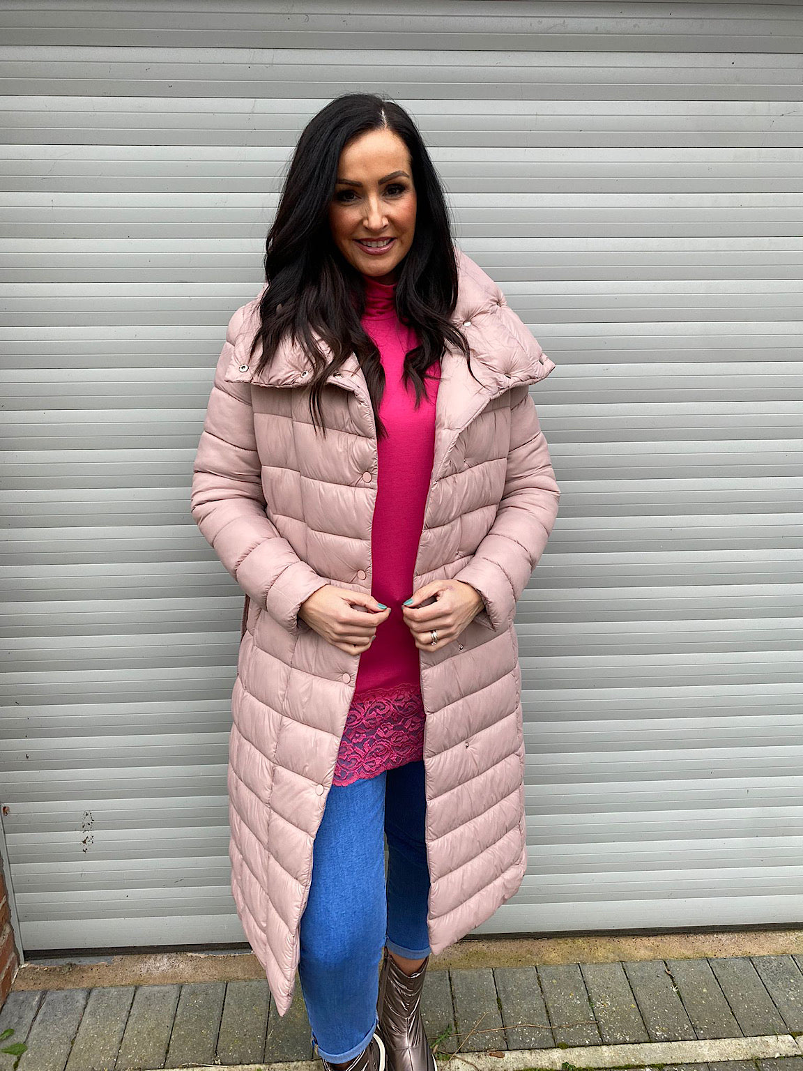 Pink Puffer Coat Alice