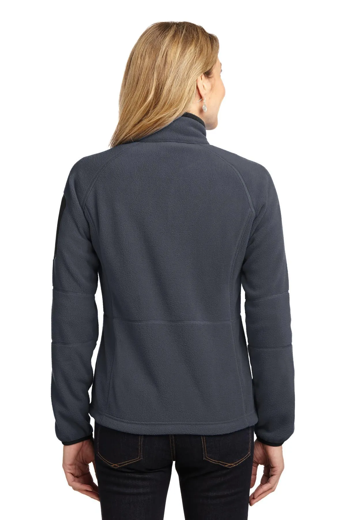 Port Authority Ladies Enhanced Value Fleece Full-Zip Jacket L229 Battleship Grey/ Black