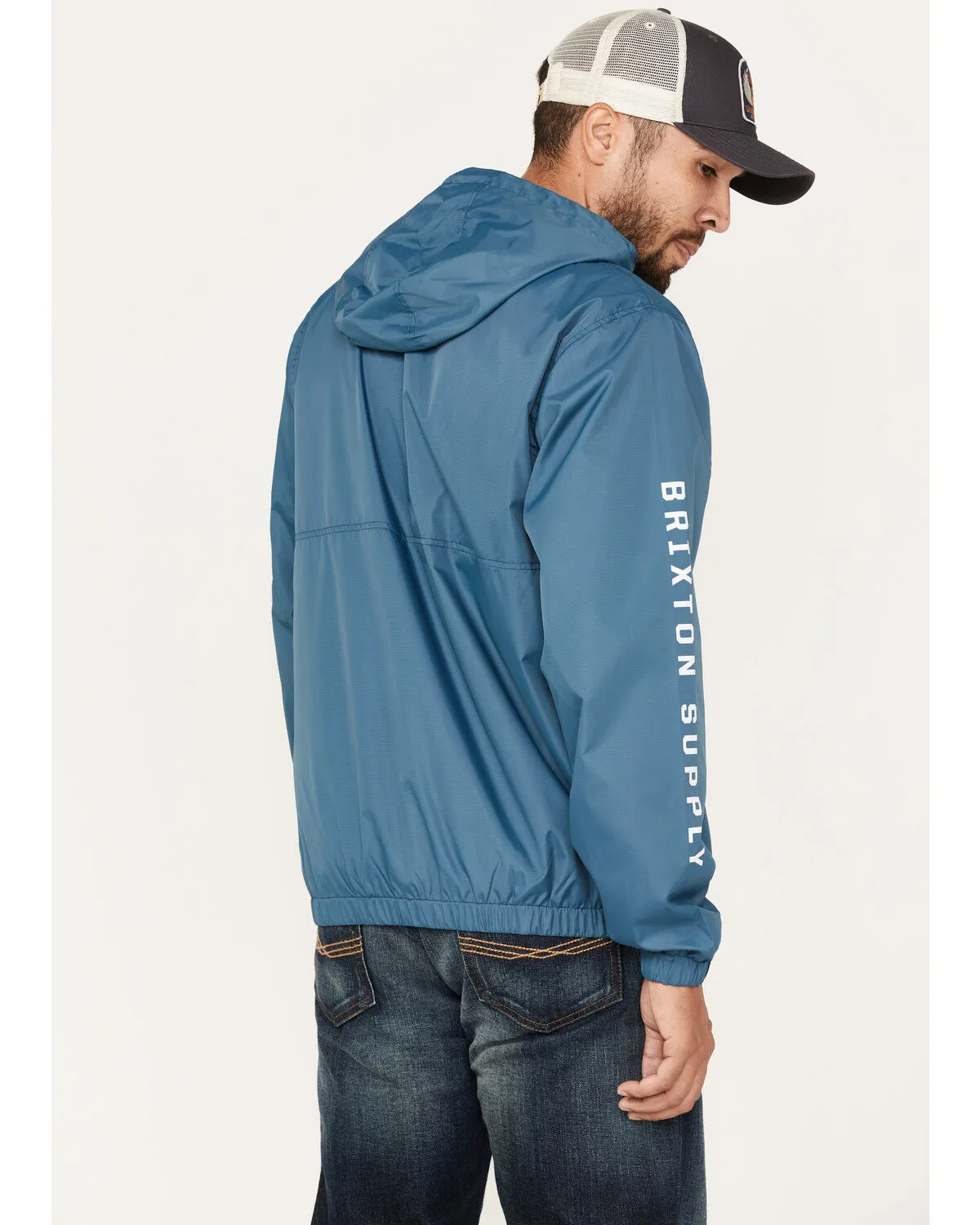 Product Name:  Brixton Men's Claxton Crest Logo Graphic Hooded Zip Jacket