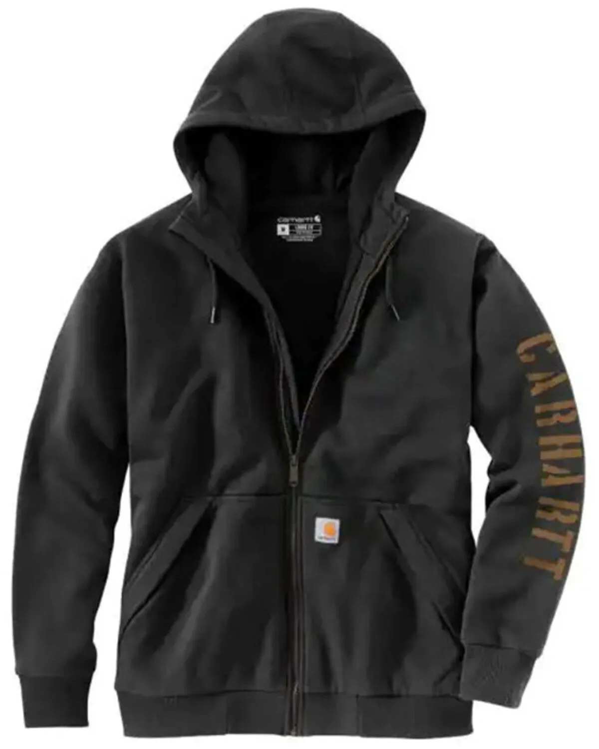 Product Name:  Carhartt Men's Rain Defender Loose Fit Fleece-Lined Logo Graphic Zip Jacket