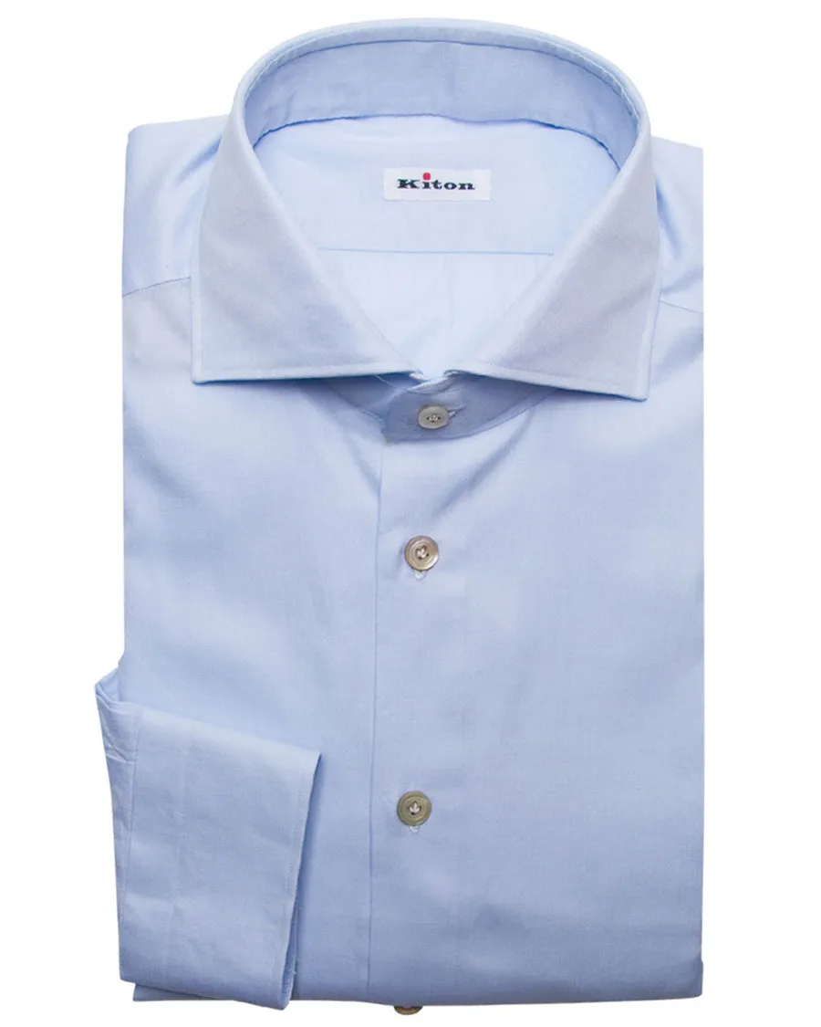 Pure Blue Cotton Sport Shirt