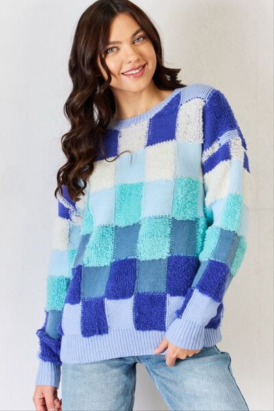 Quinn Checkered Sweater