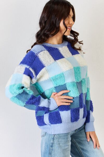 Quinn Checkered Sweater