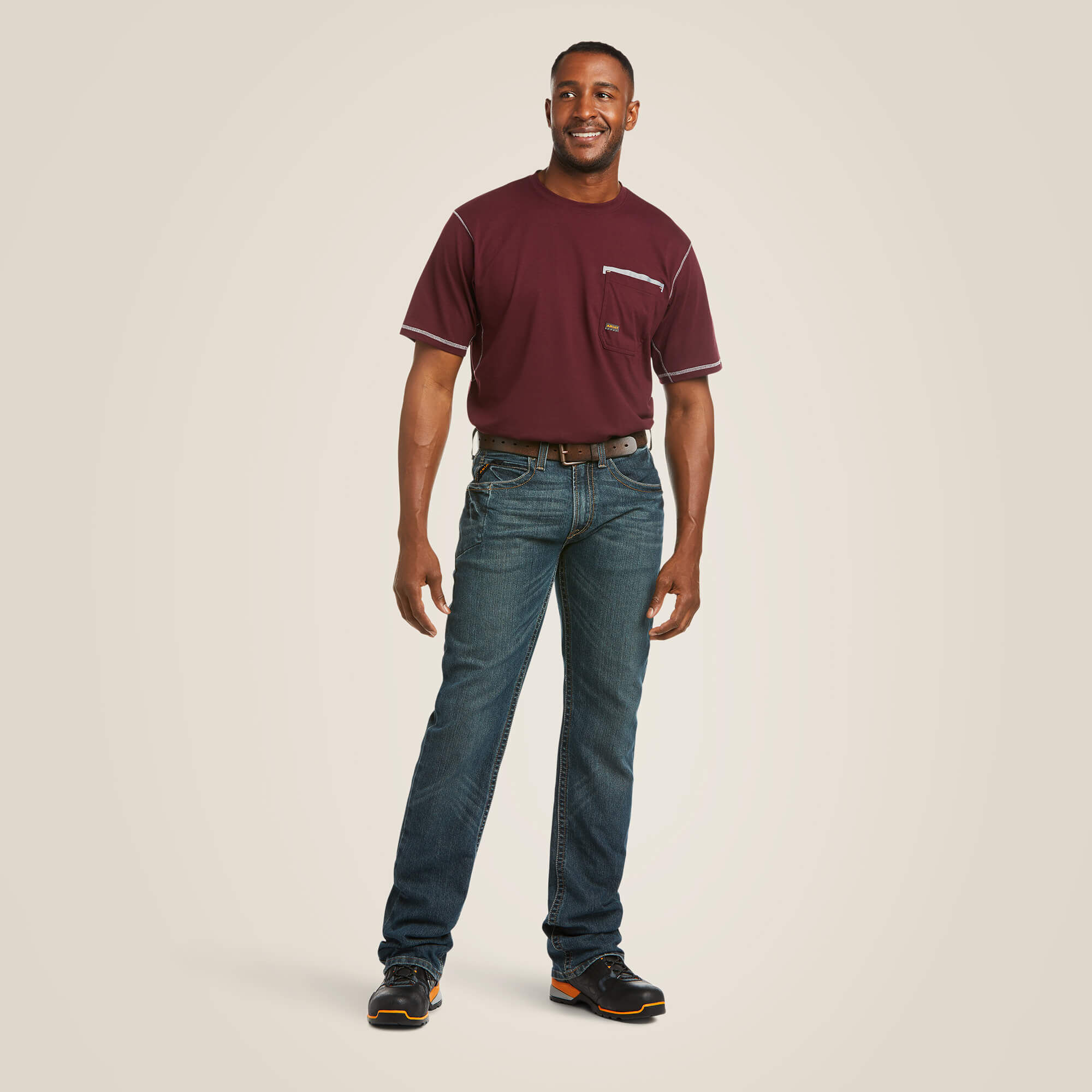 Rebar M5 Straight DuraStretch Edge Stackable Straight Leg Jean