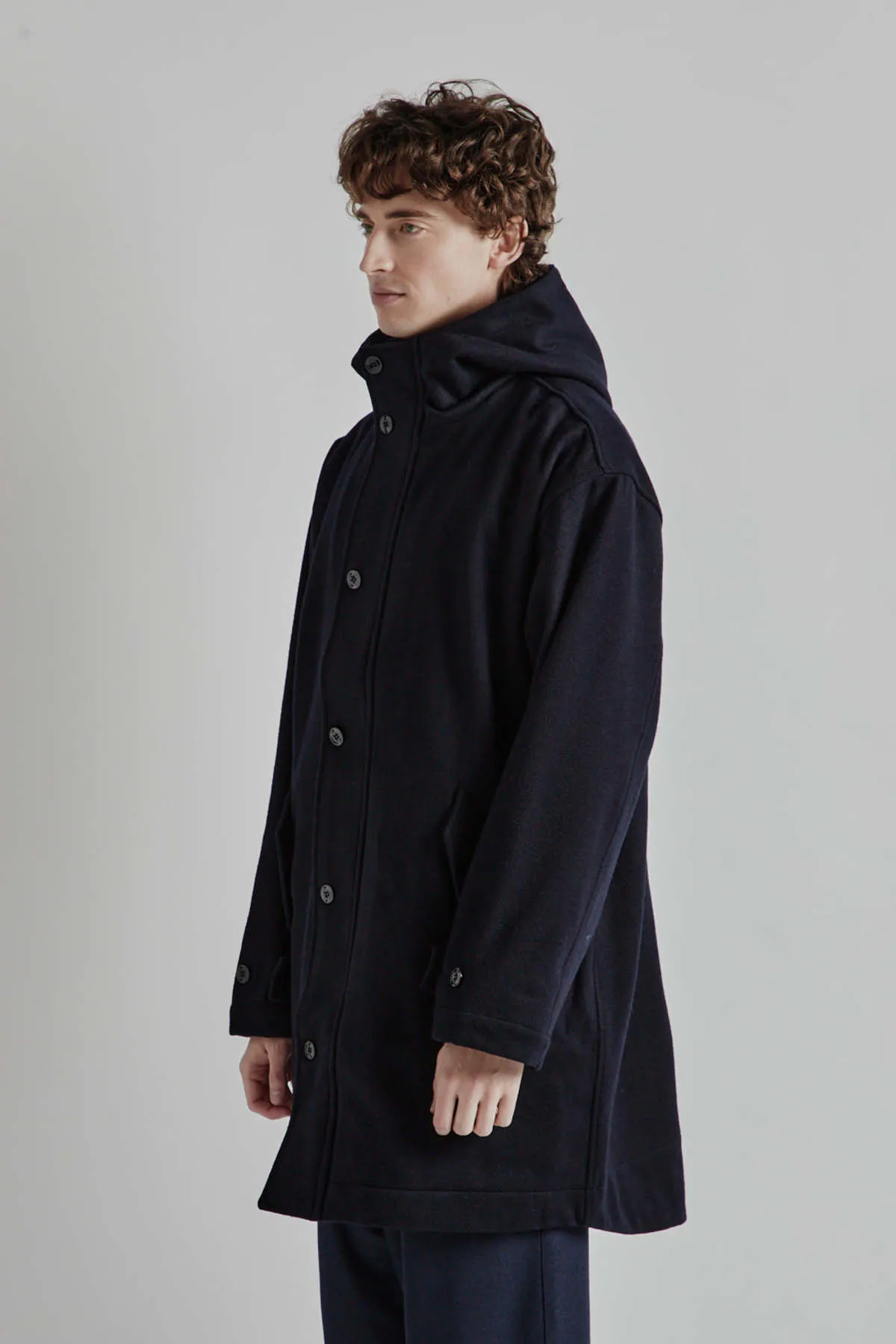 Refuge Wool Jacket - Navy