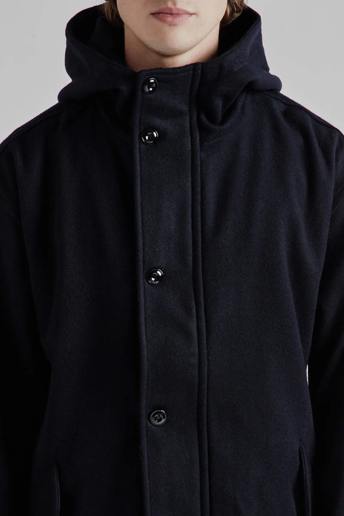 Refuge Wool Jacket - Navy