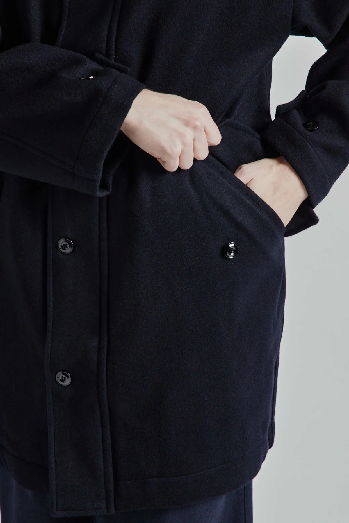 Refuge Wool Jacket - Navy