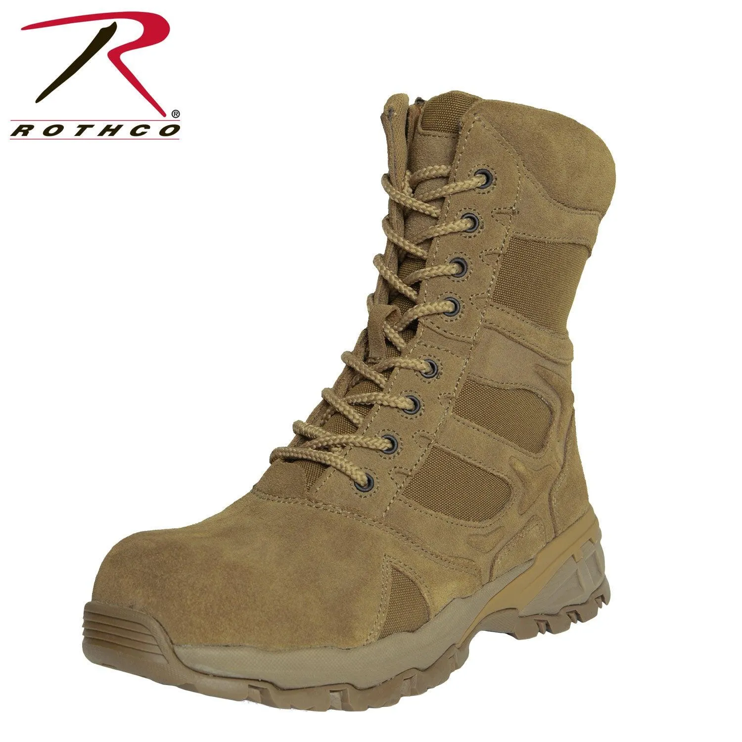 Rothco Forced Entry Tactical Boot With Side Zipper & Composite Toe - 8 Inch