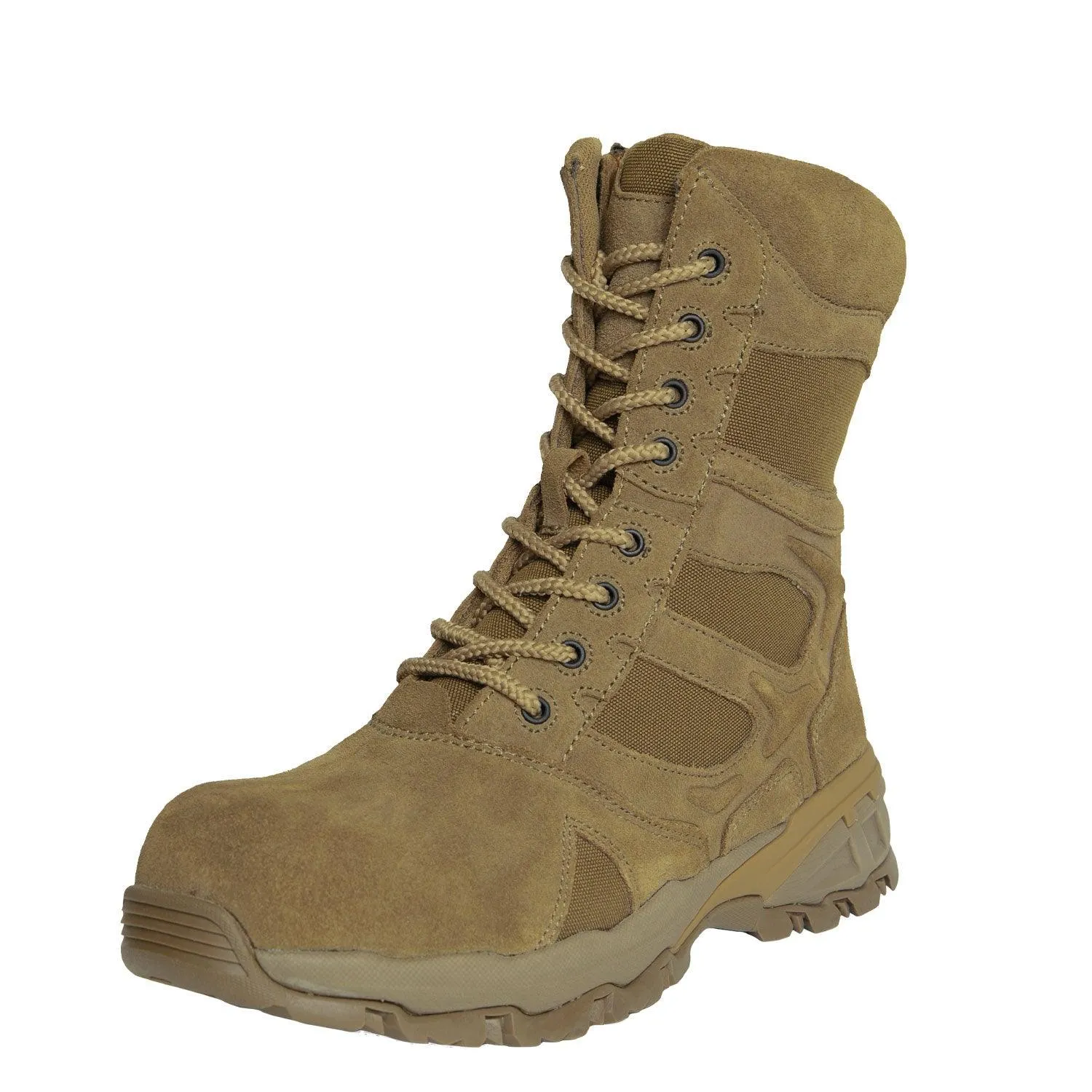 Rothco Forced Entry Tactical Boot With Side Zipper & Composite Toe - 8 Inch