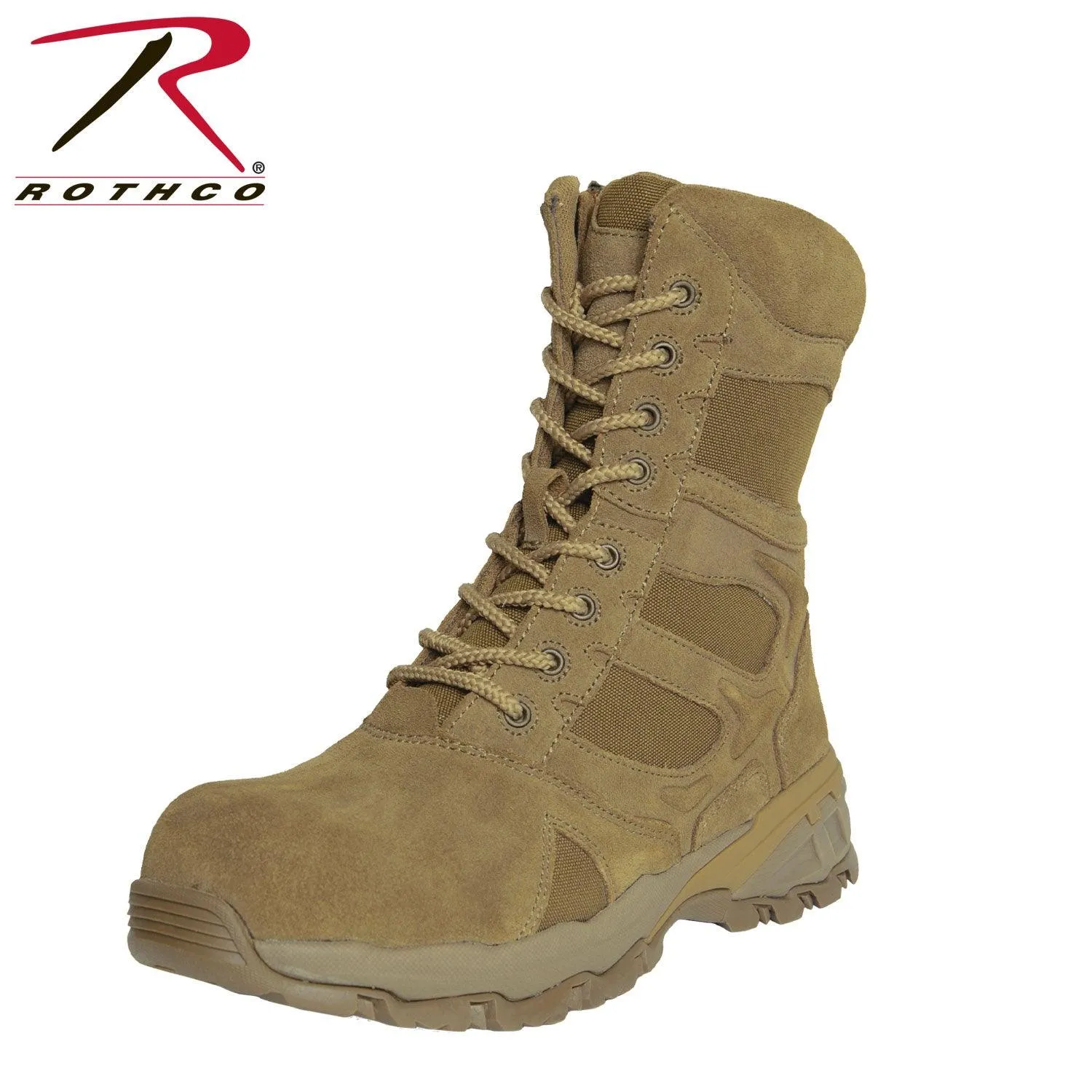 Rothco Forced Entry Tactical Boot With Side Zipper & Composite Toe - 8 Inch