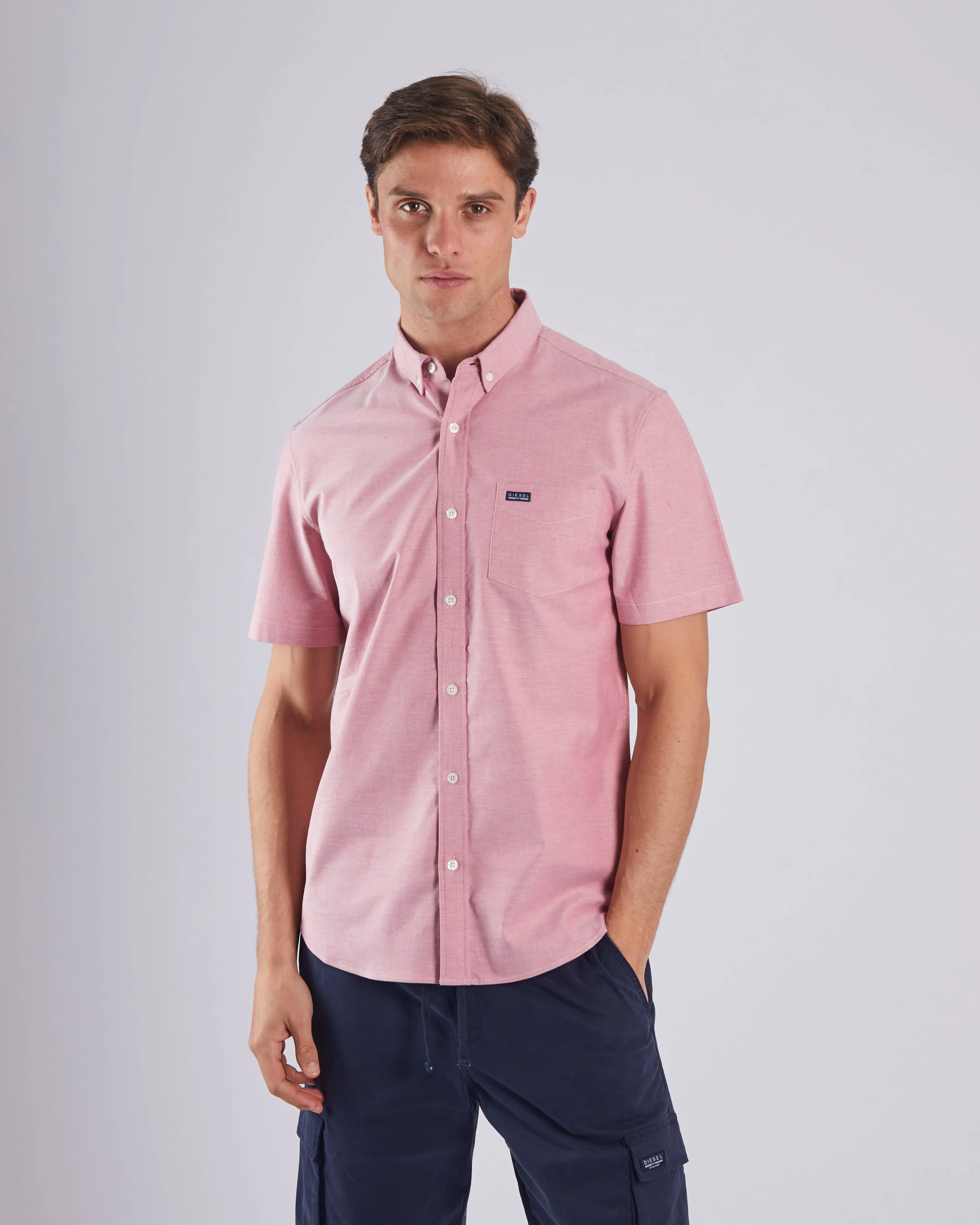 Ryan Oxford SS Shirt Faded Rose