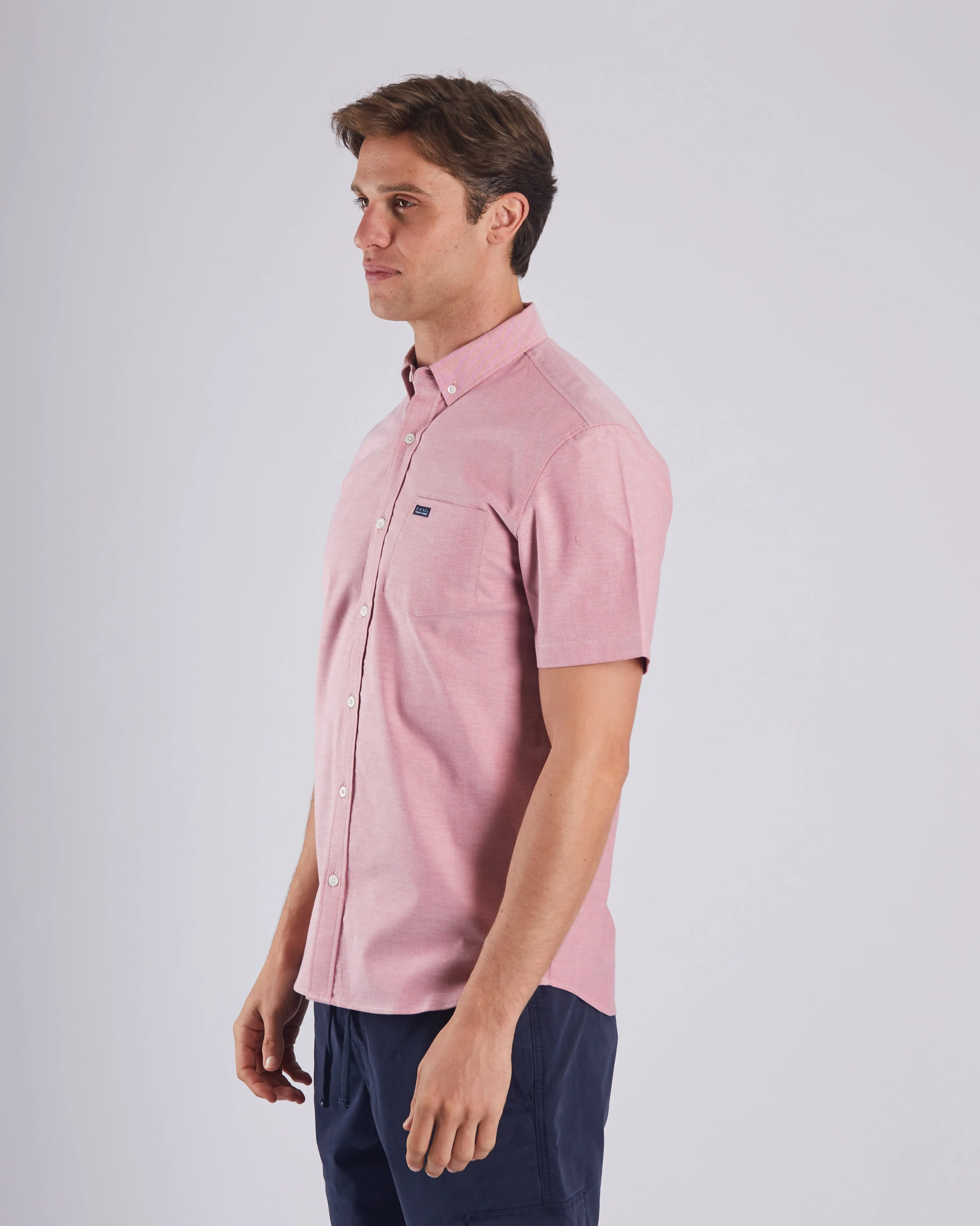 Ryan Oxford SS Shirt Faded Rose