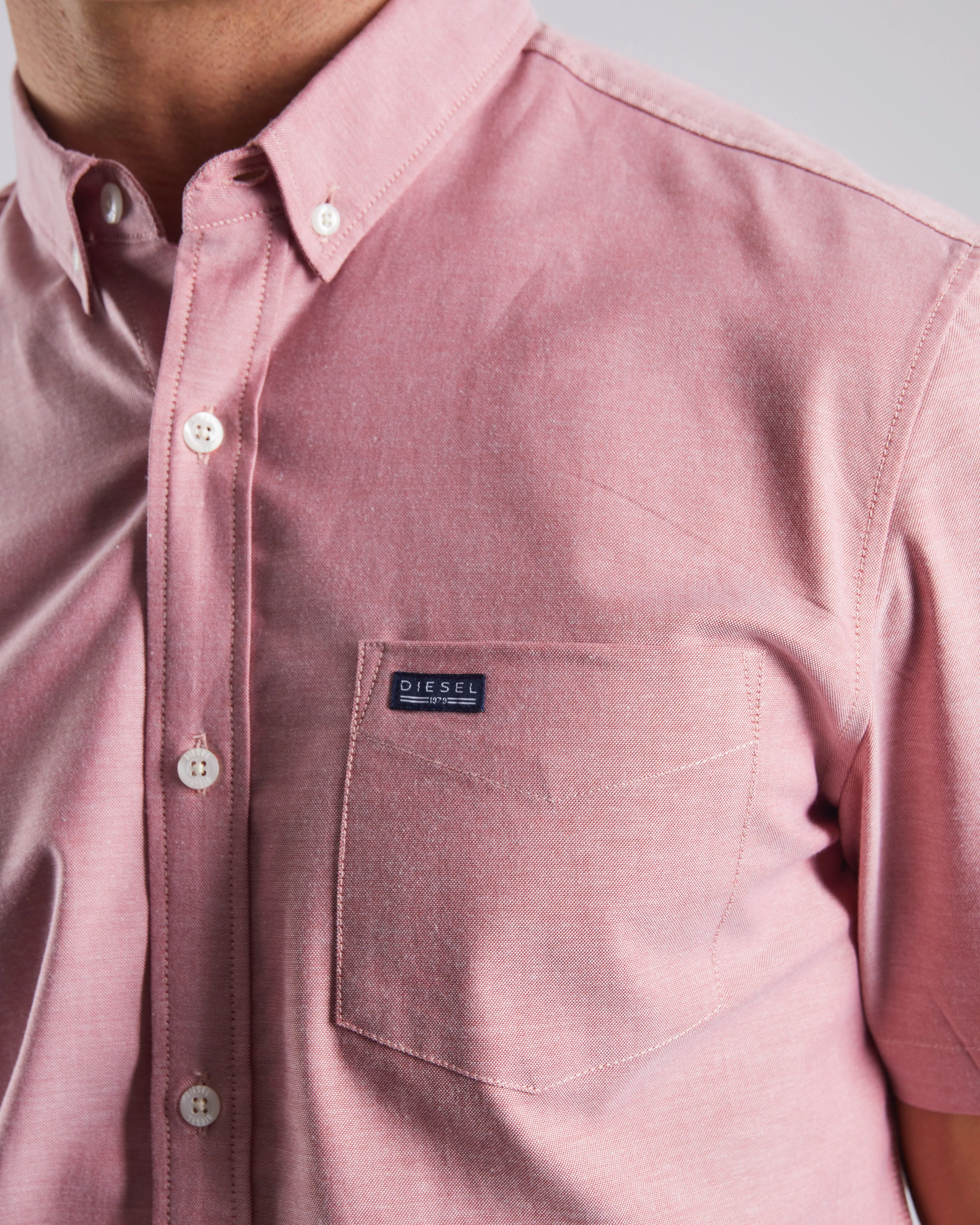 Ryan Oxford SS Shirt Faded Rose