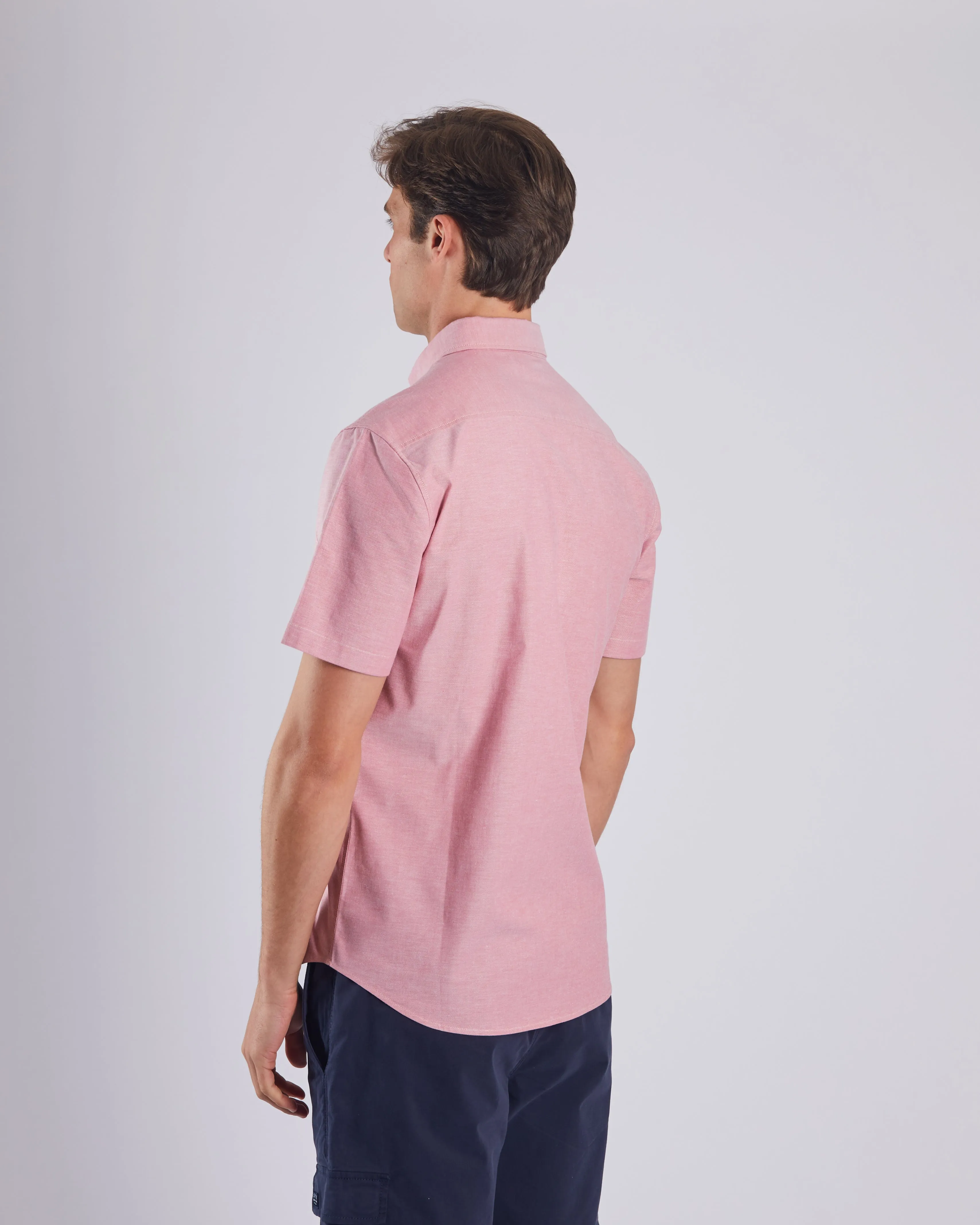 Ryan Oxford SS Shirt Faded Rose