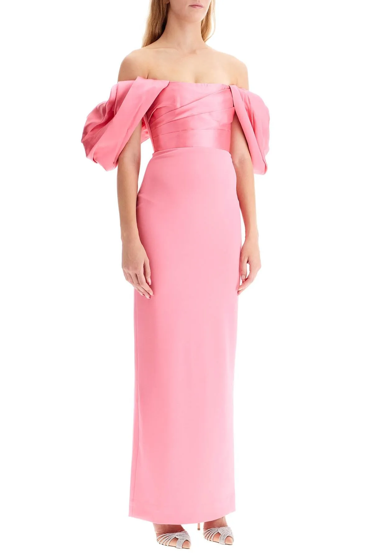 Solace London Long Sian Dress   Pink